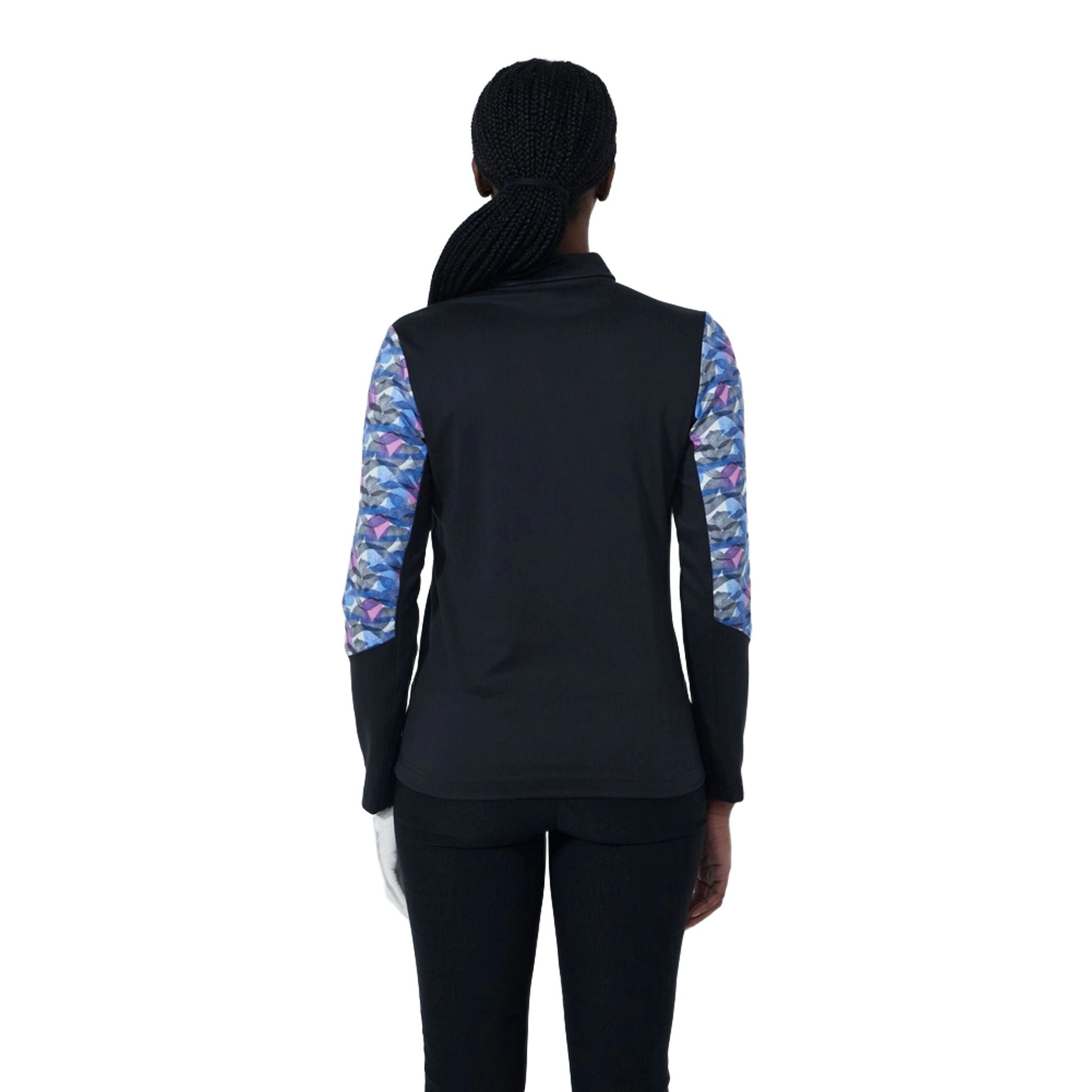 Daily Sports Print Poloshirt Langarm Damen