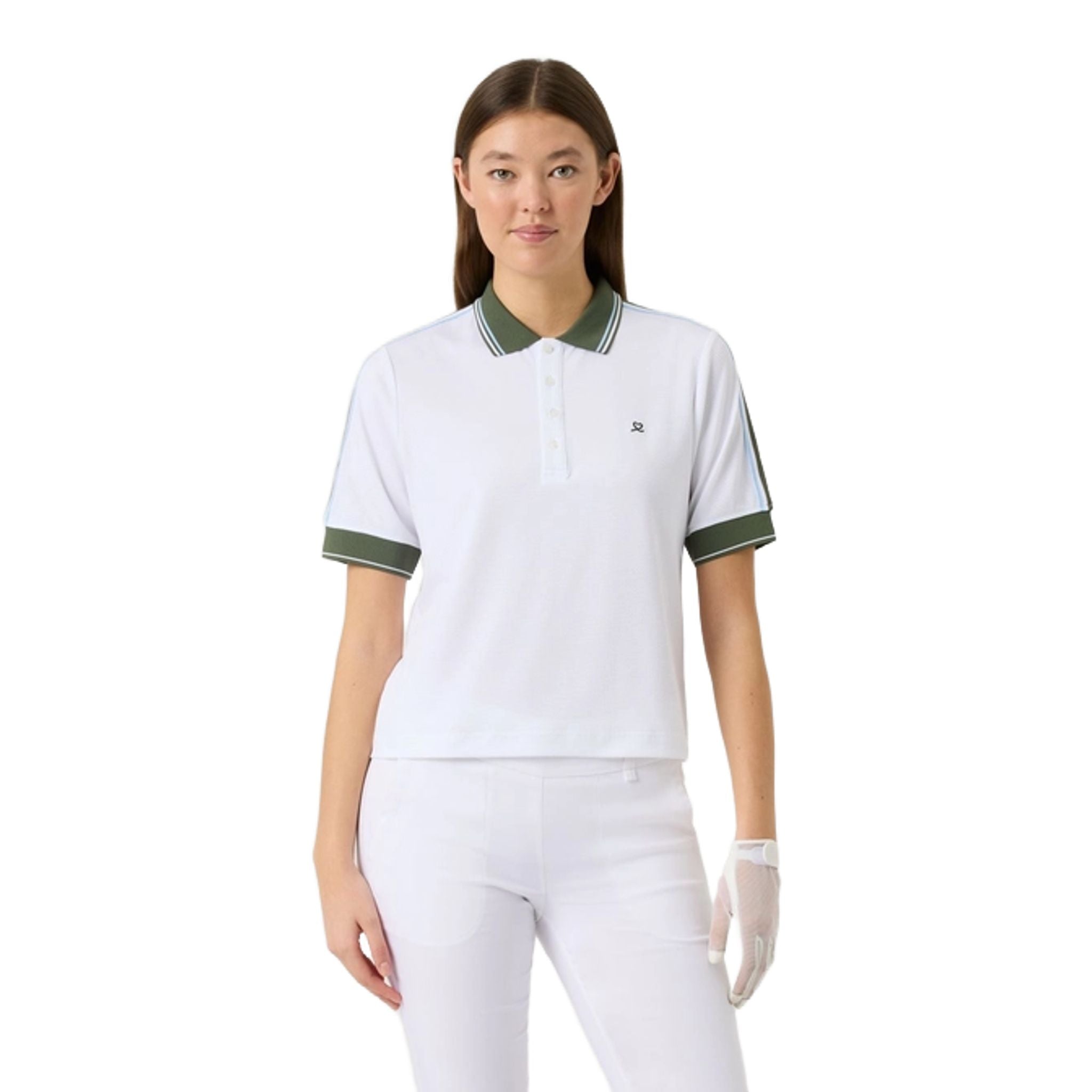 Daily Sports Cropped 1/2S Poloshirt Damen