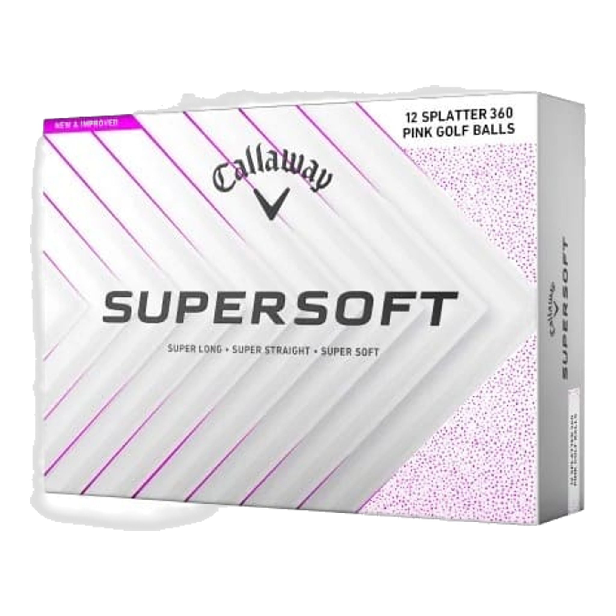 Žogice za golf Callaway Supersoft 25 Splatter