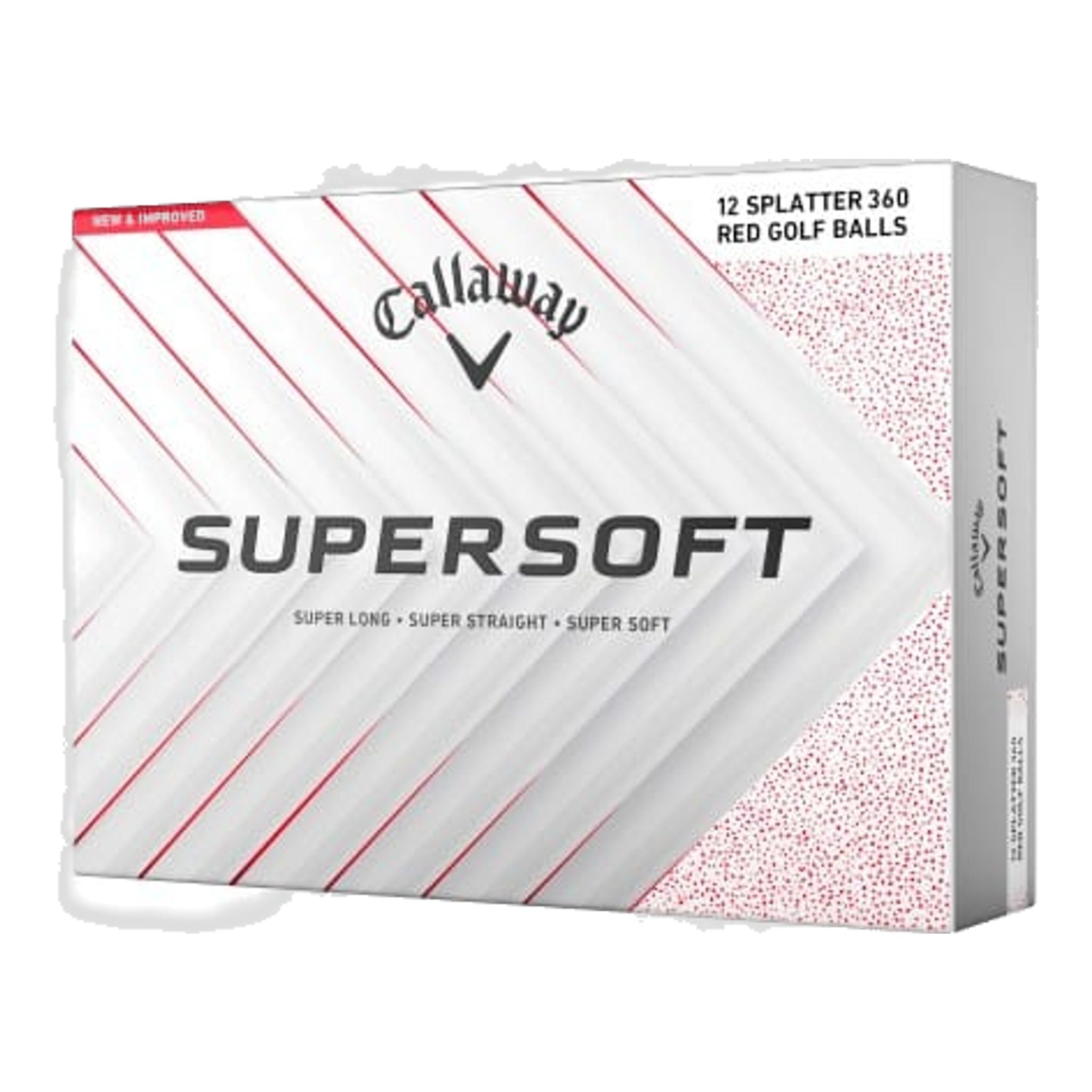 Žogice za golf Callaway Supersoft 25 Splatter