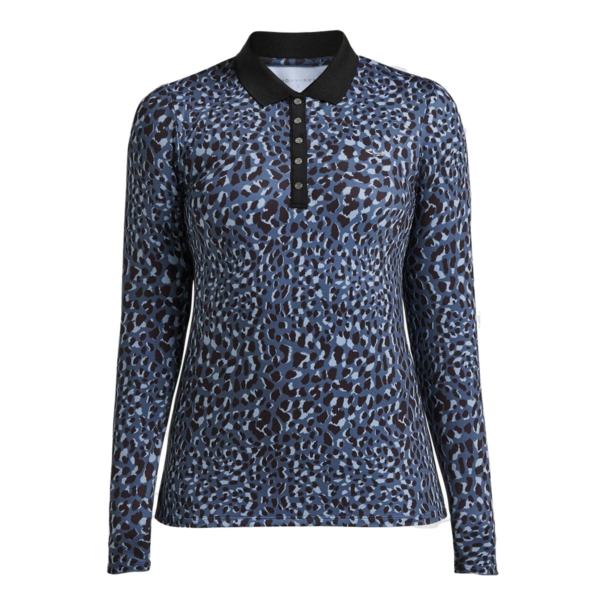 Röhnisch Polo Spot Langarm Dusty Blue Damen