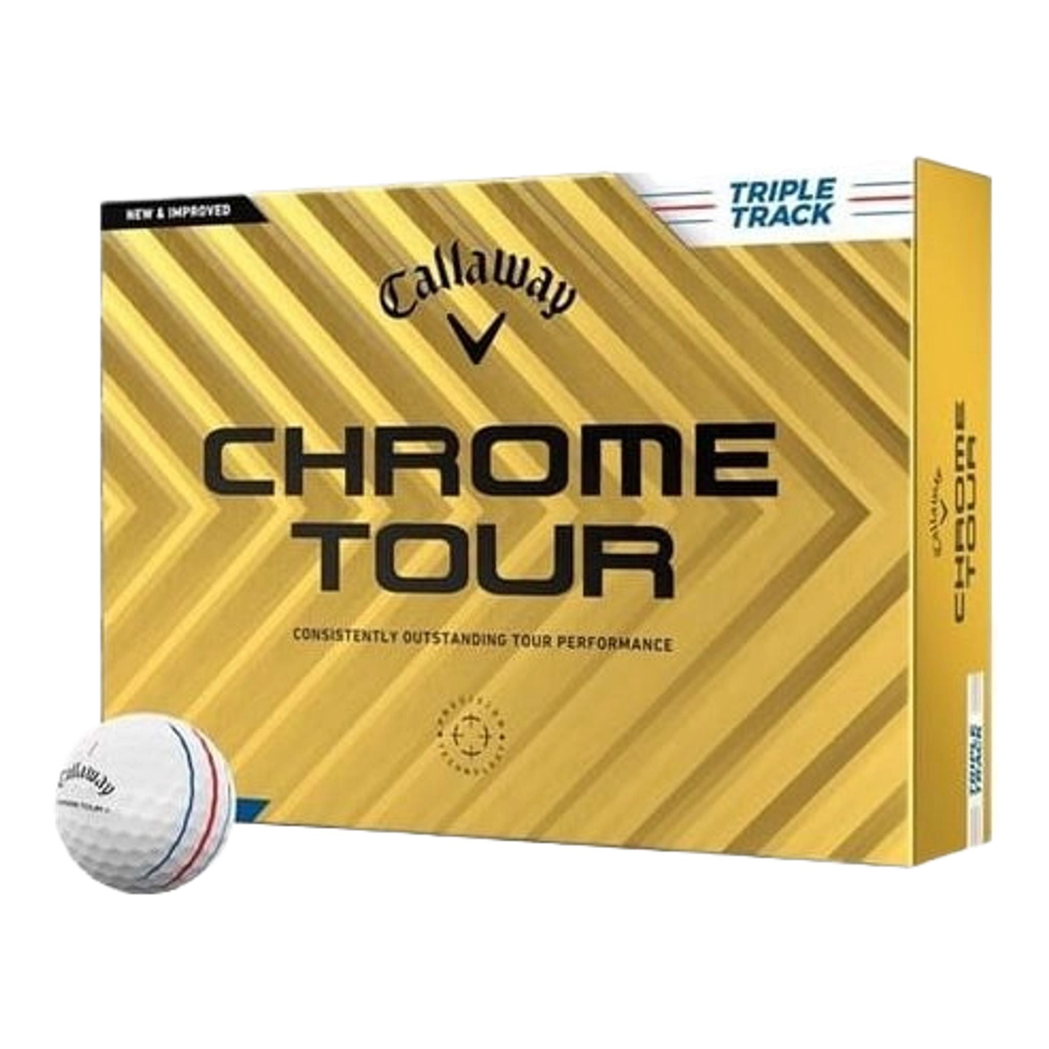 Žogice za golf Callaway Chrome Soft Tour Triple Track (2024)