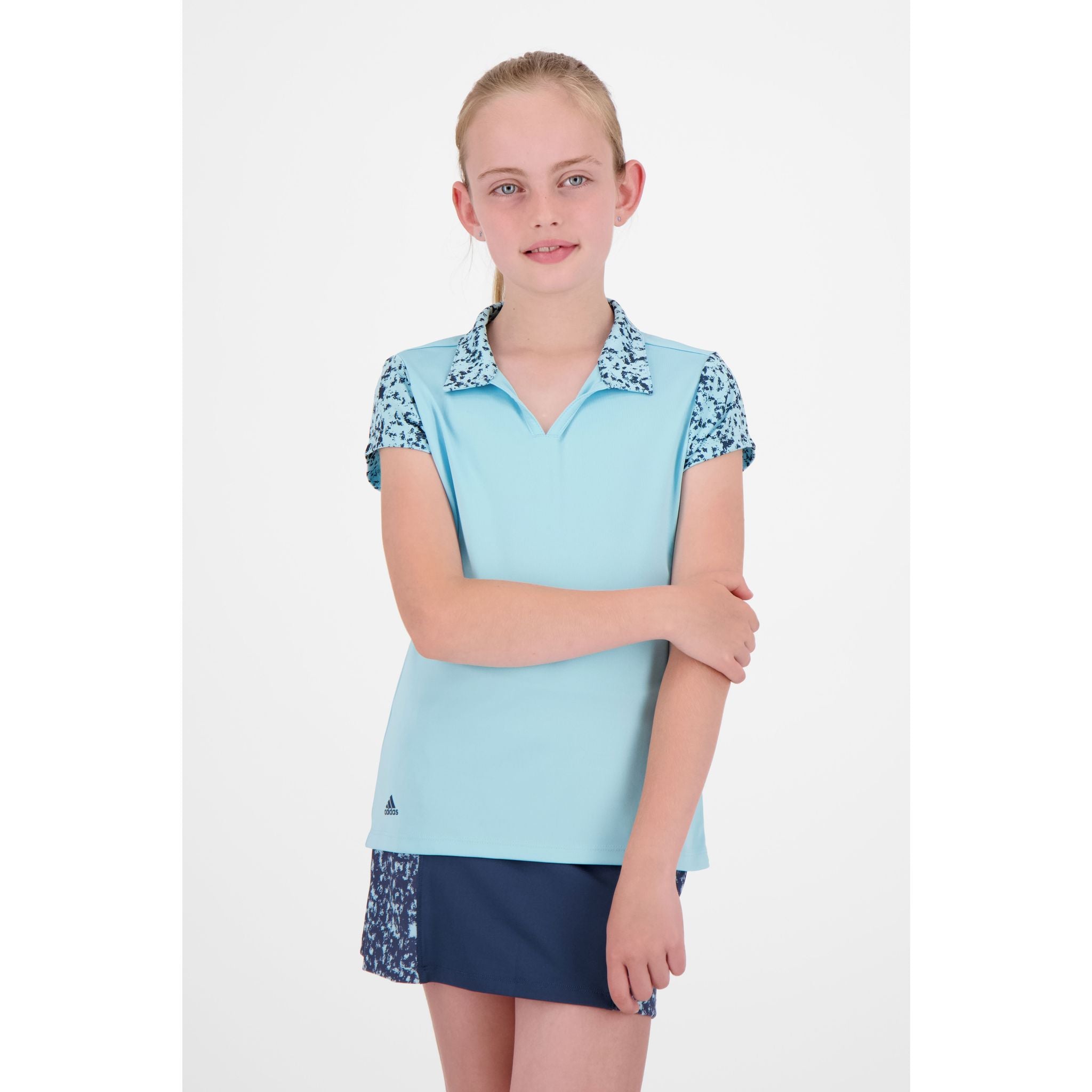 Adidas Floral Print Poloshirt Damen