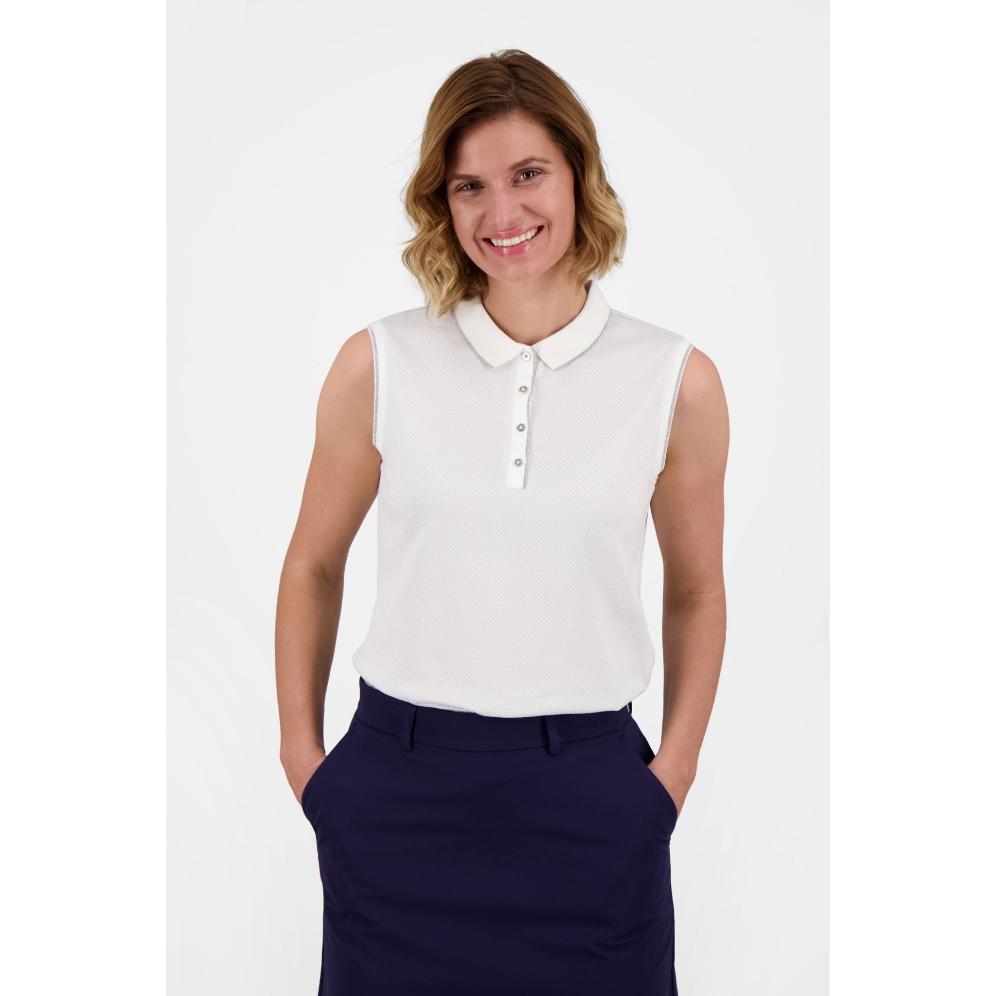 Kjus Ella Structure S/L ženski polo golf