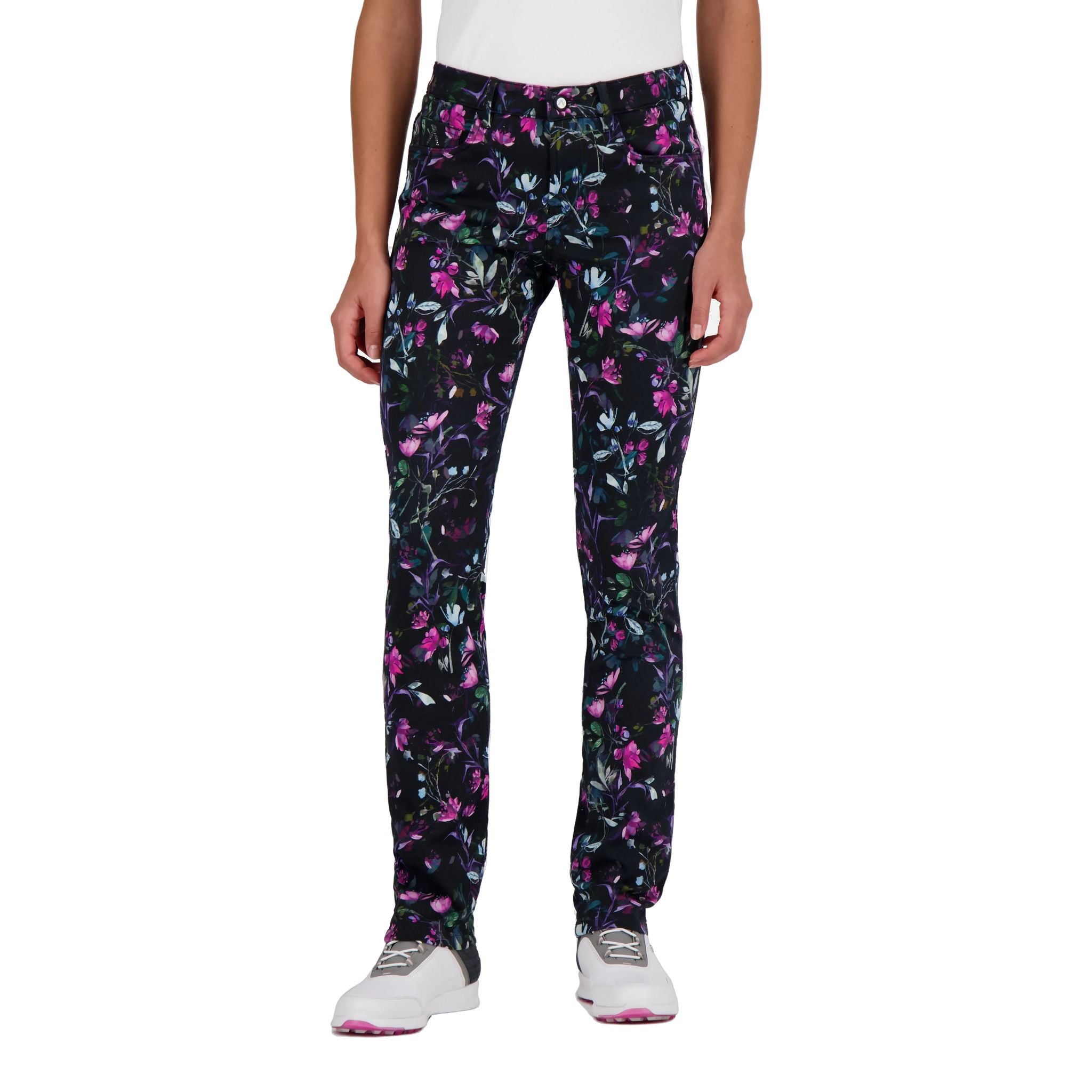 Alberto Julia WR Flower Print Hose Damen