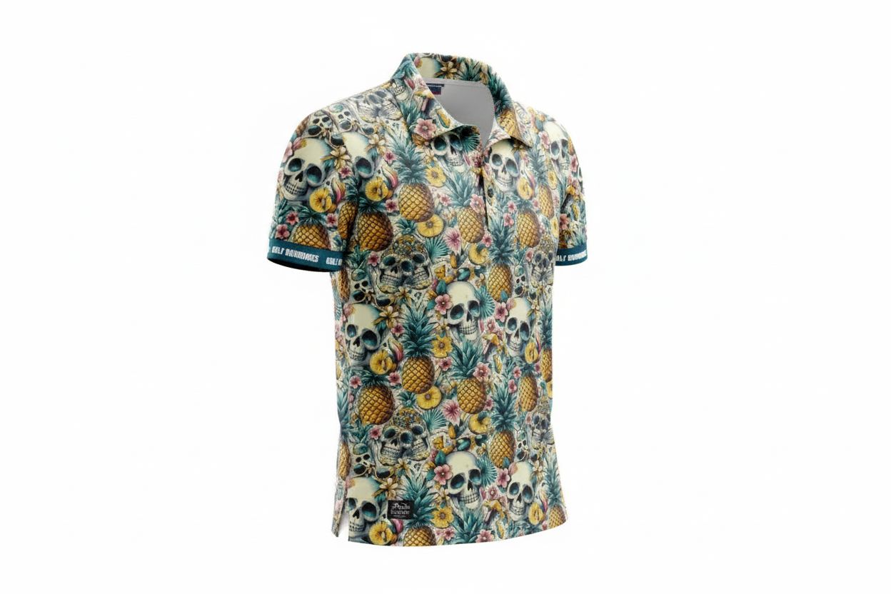 Golf Rowdies Ananas Polo Herren