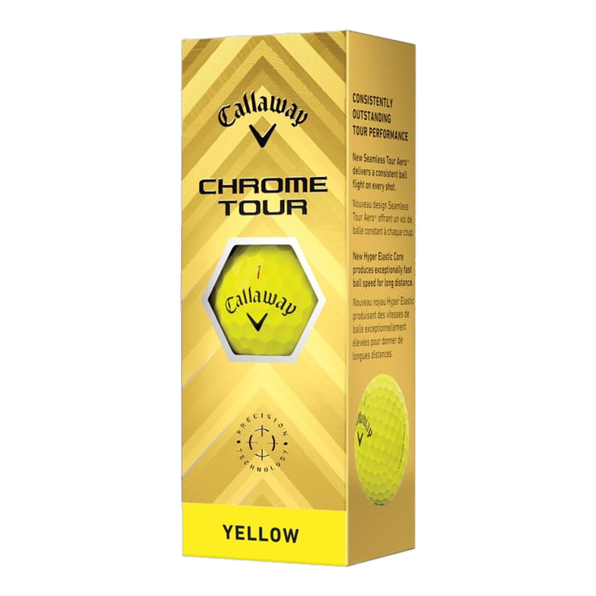 Žogice za golf Callaway Chrome Tour (2024)