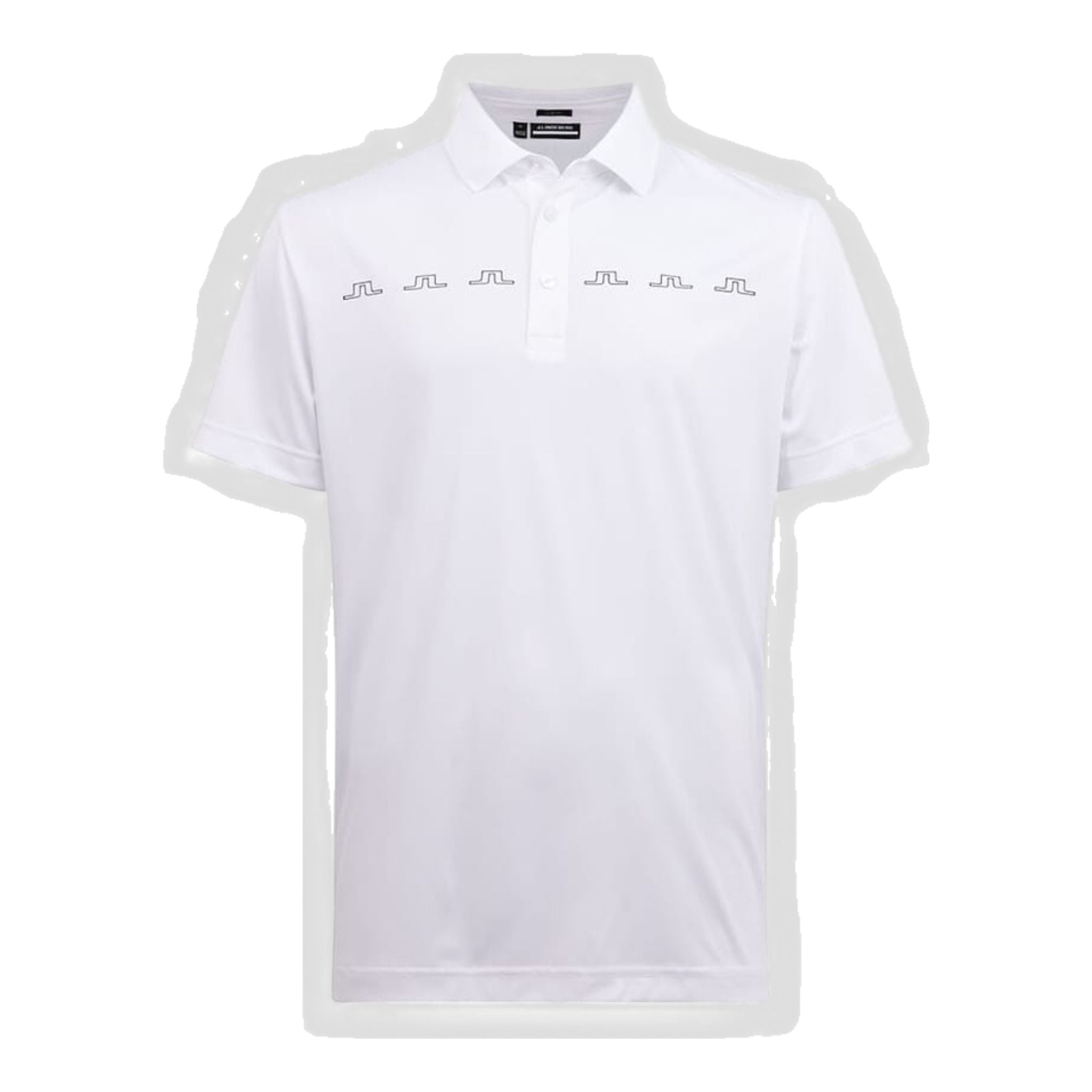 J. Lindeberg M Zip Slim Fit Golf Polo White Herren