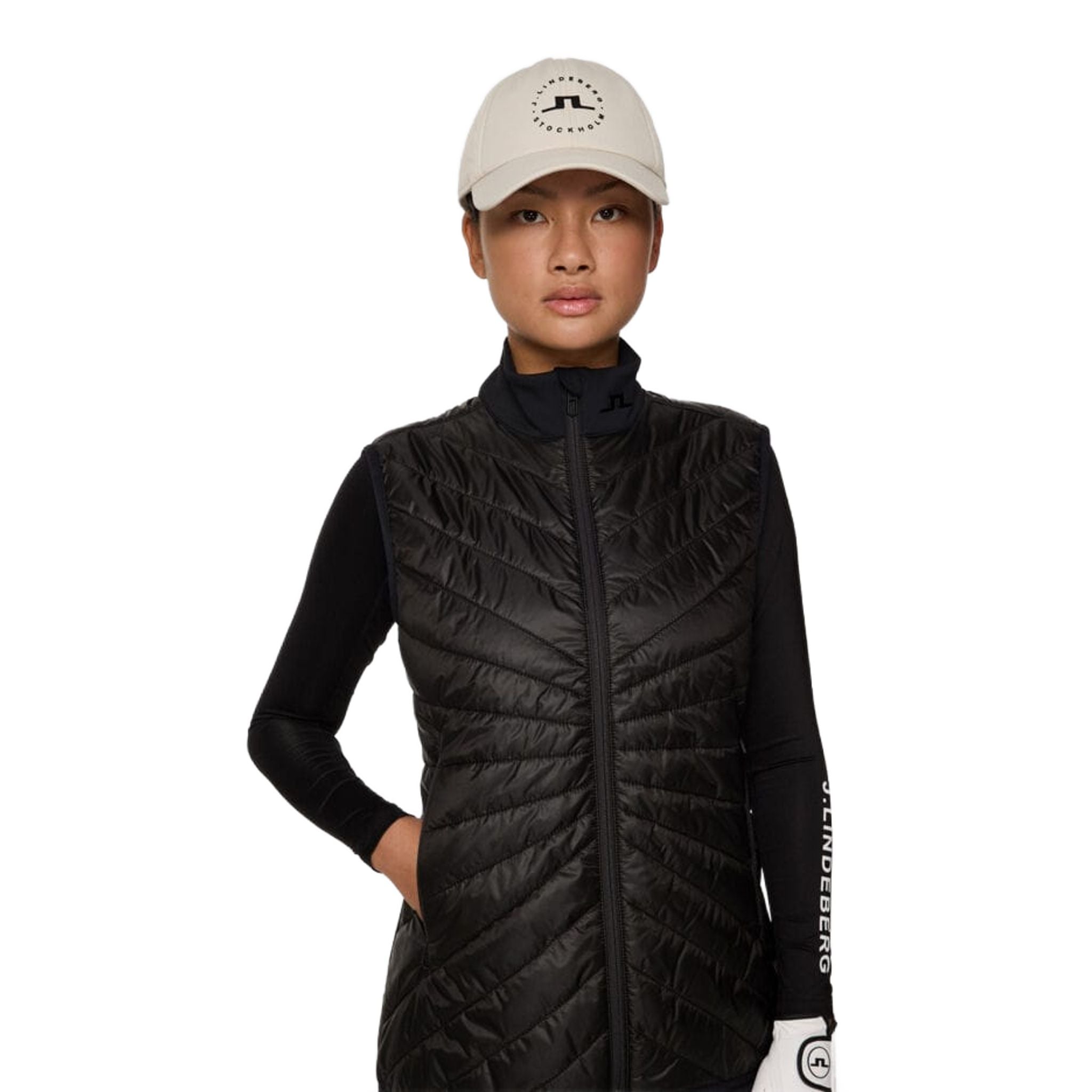 J. Lindeberg Madde Quilt Hybrid Vest Women