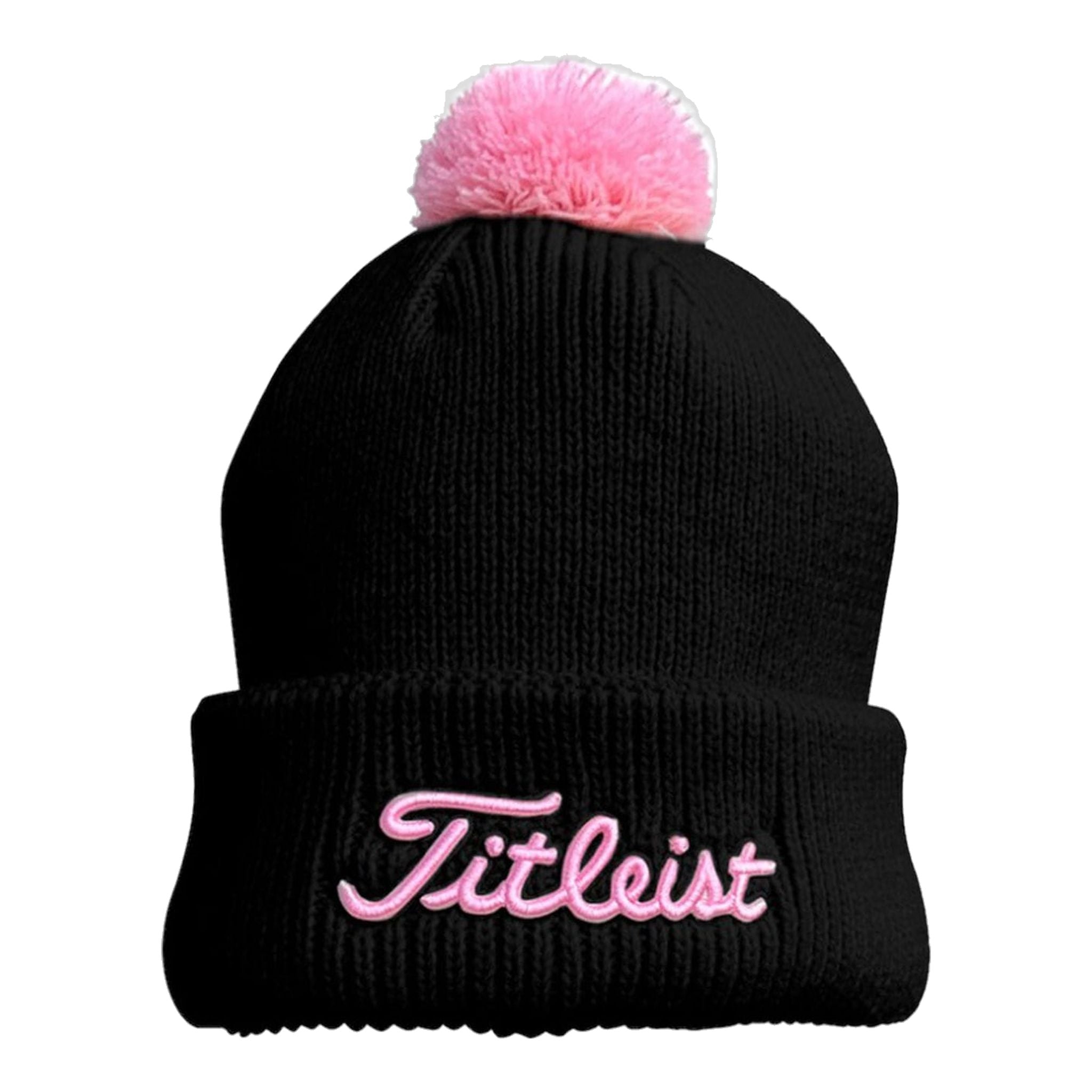 Titleist Beanie Pom Pom W Schwarz/Pink Damen