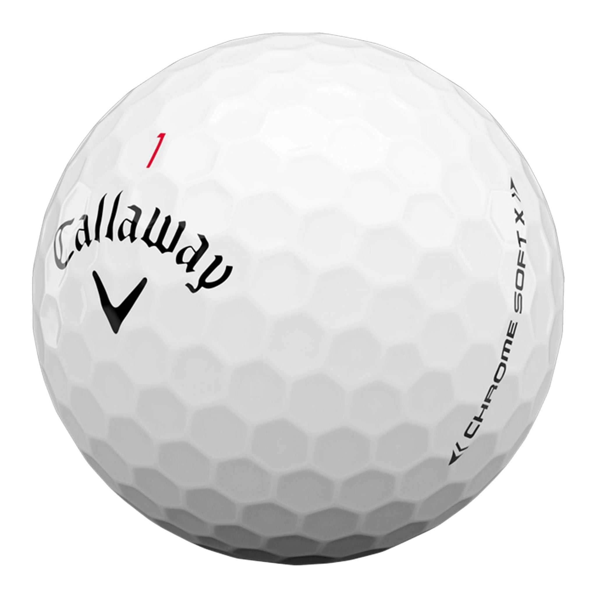 Callaway Chrome Soft X 2020 12 Golfbälle Weiß