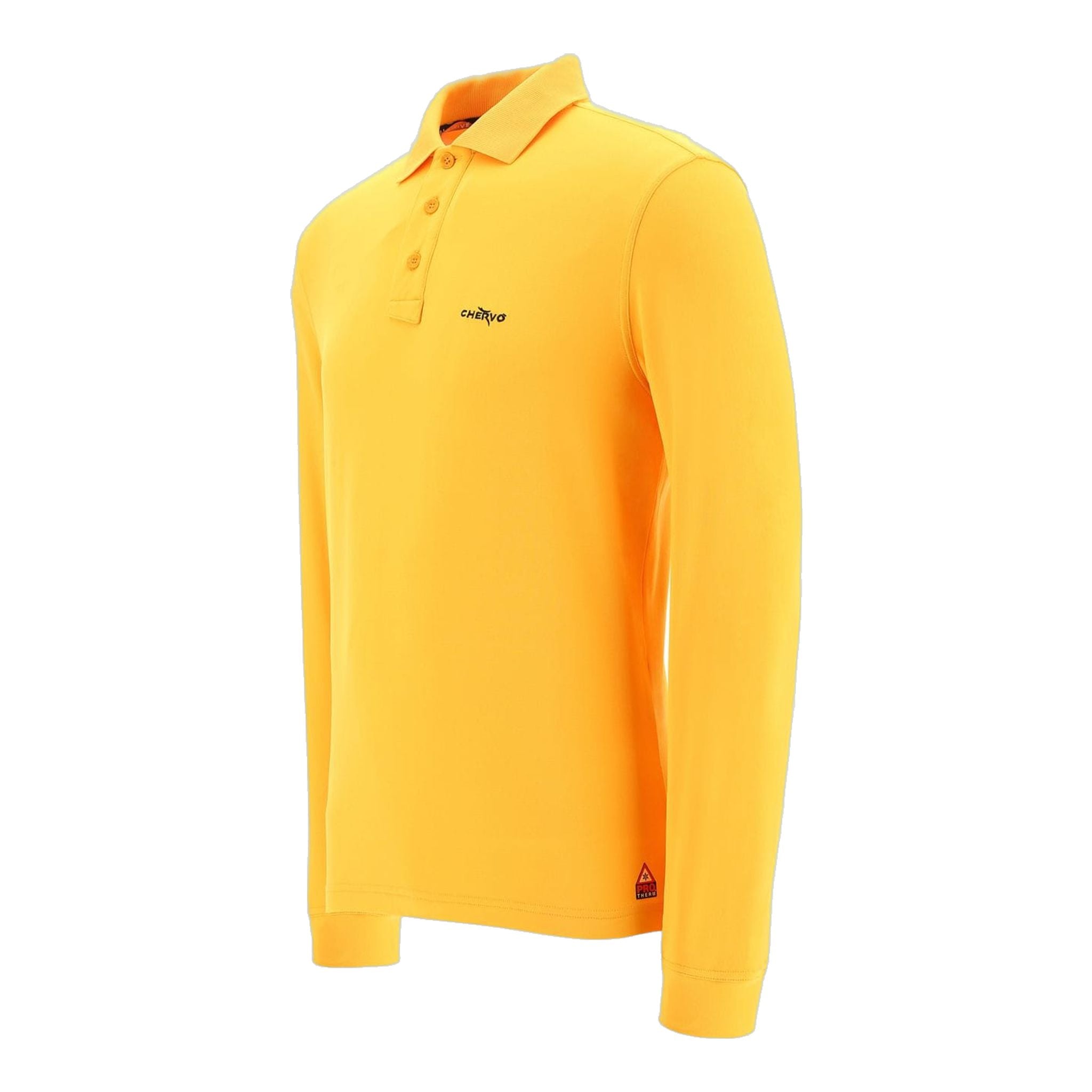 Chervo M Anguy LS Polo Sprint Orange Herren