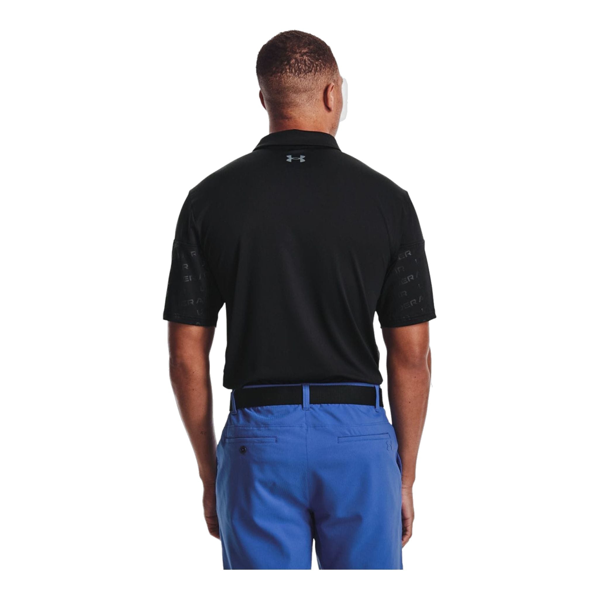 Under Armour Playoff Blocked Polo 2,0 Black/Black/Pitch Gray Herren