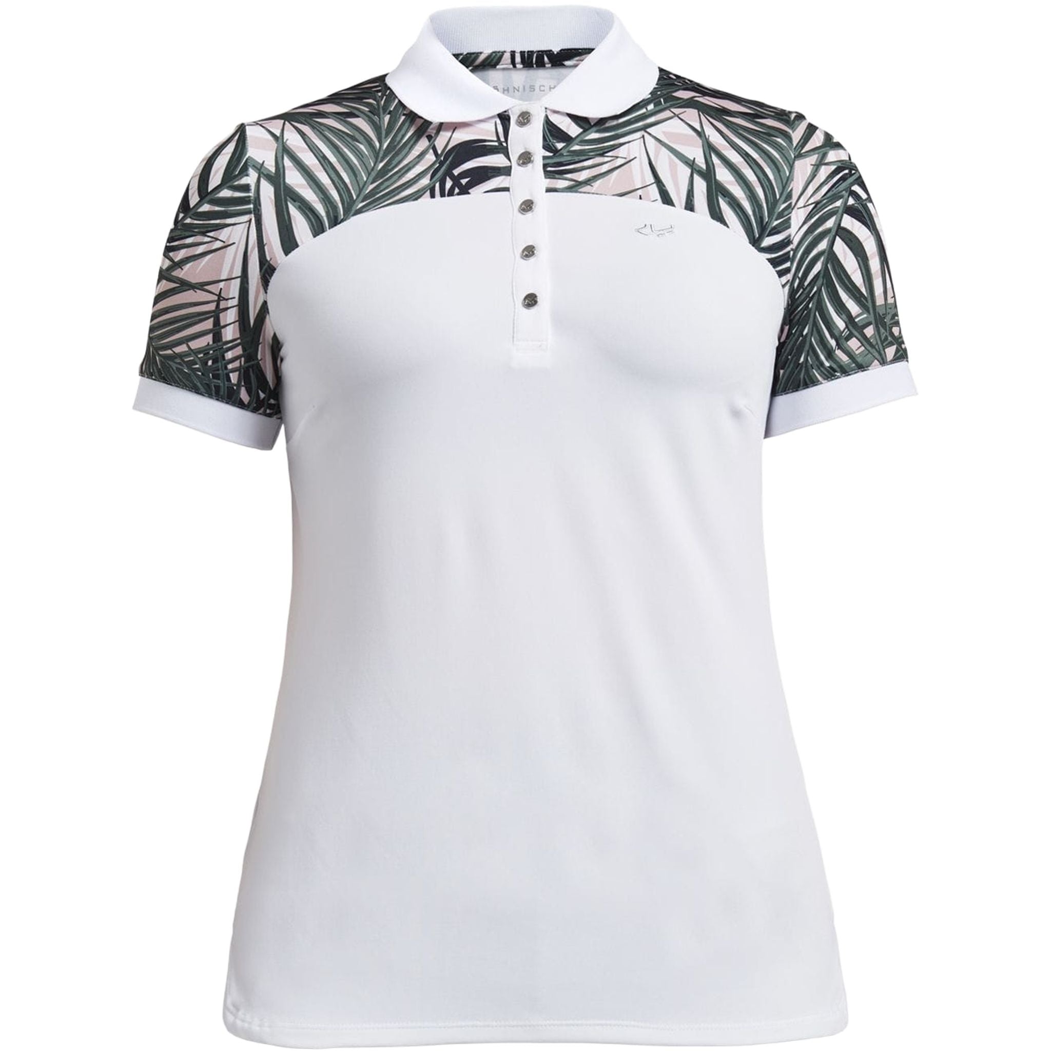 Röhnisch W Element Block SS Polo Palm Pale Pink Damen