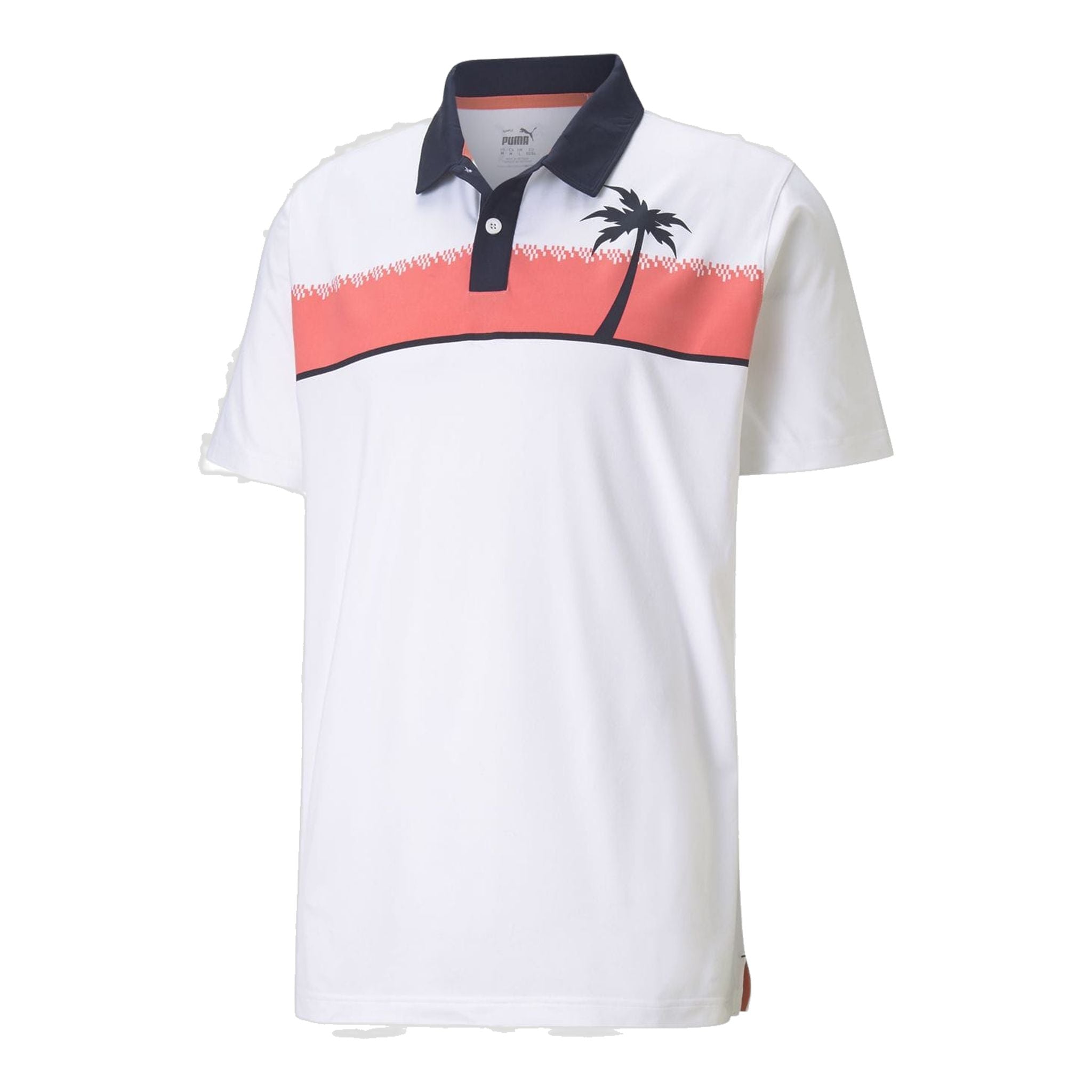 Puma M Cloudspun Hana SS Polo Bright White Herren