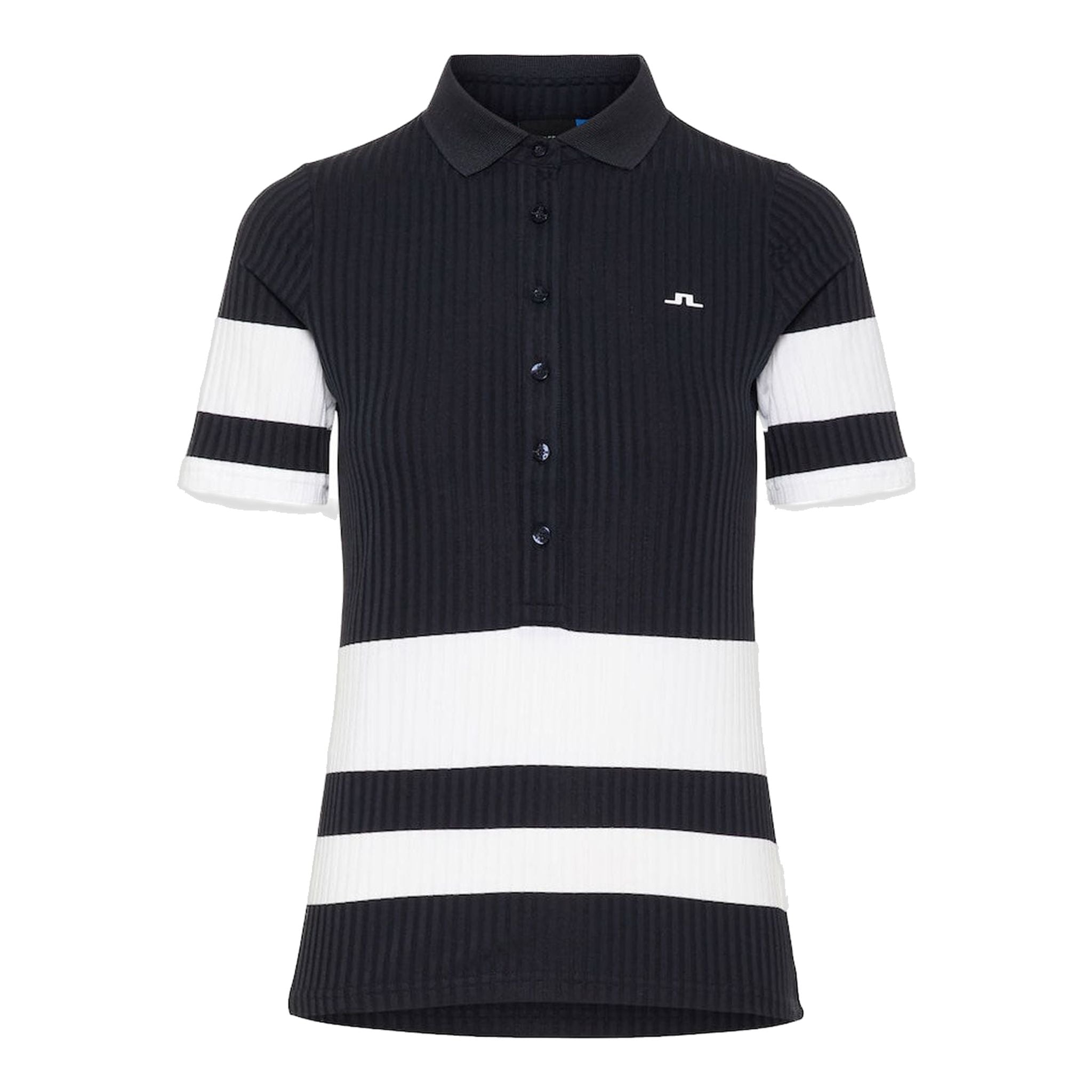 J. Lindeberg W Natasha-Rib Jersey Polo Jl Navy Damen