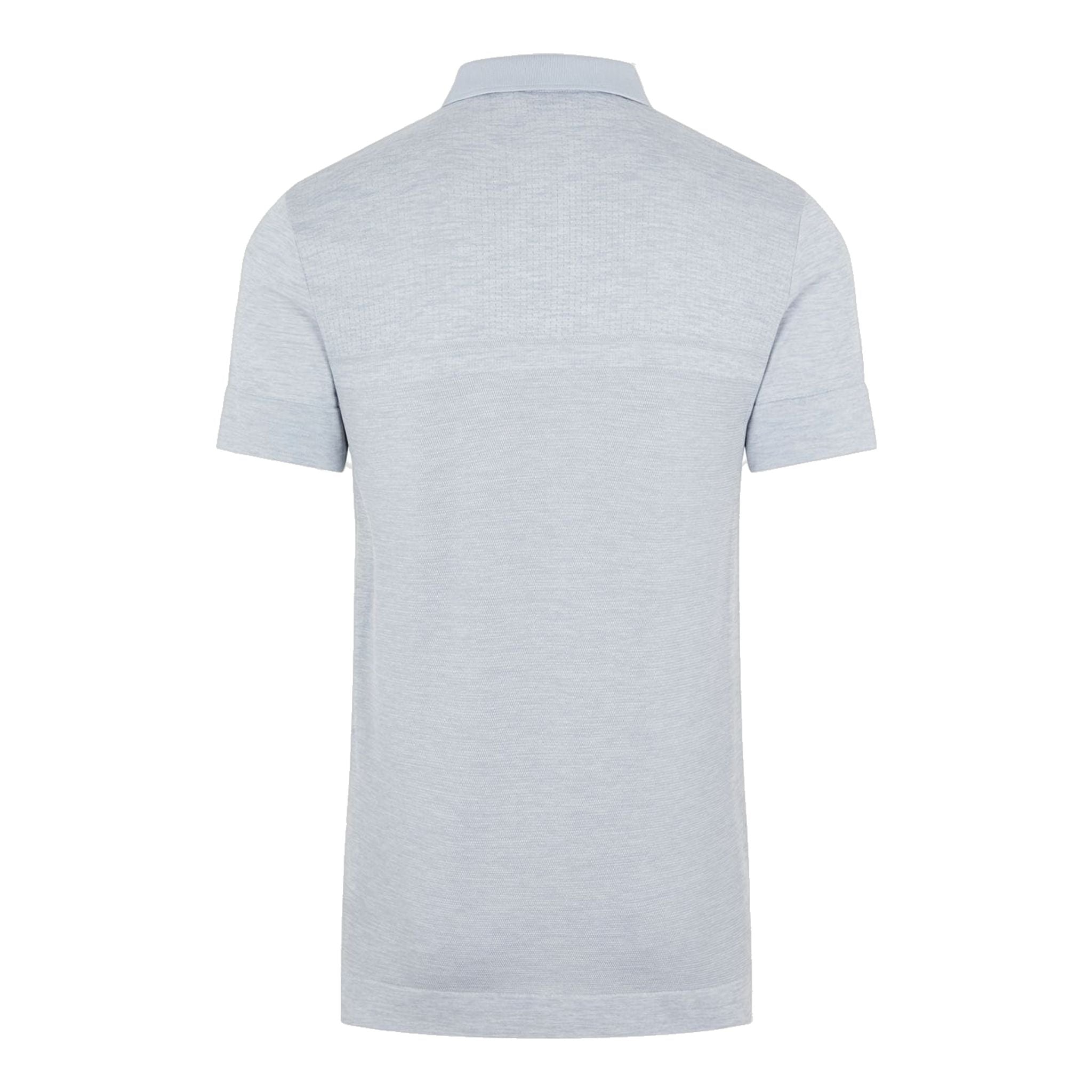 J. Lindeberg M Alfy Seamless SS Polo Stone Grey Melange Herren