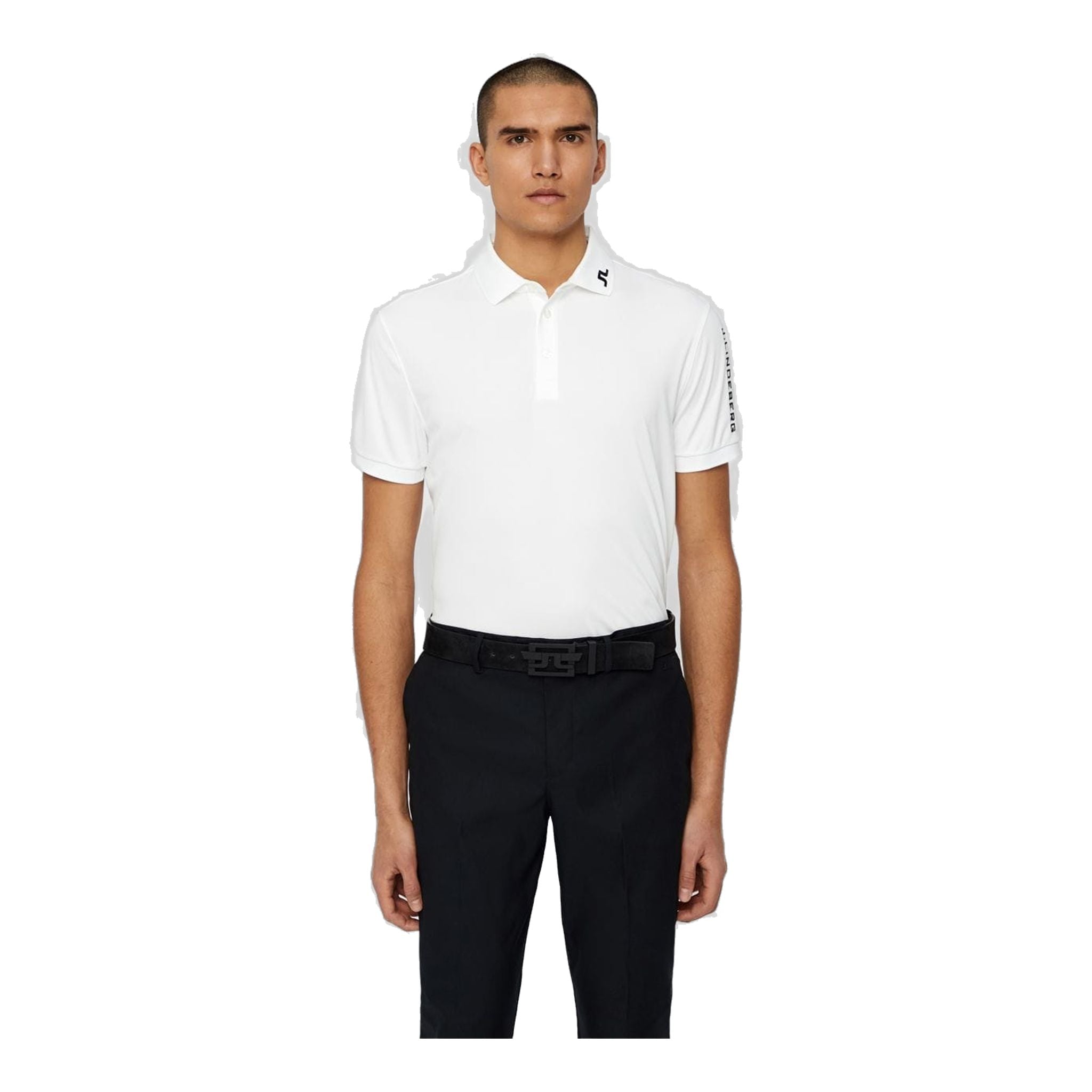 J. Lindeberg M Tour Tech TX Jersey Polo Warm White Herren