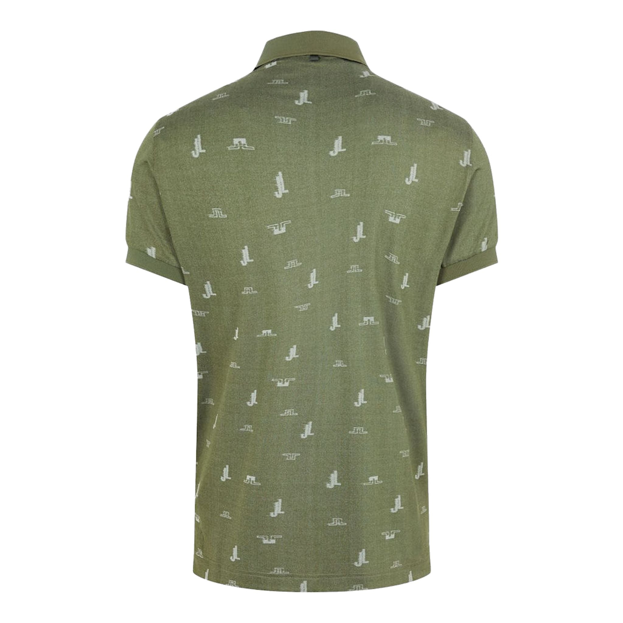 J. Lindeberg M Glen Regular Fit SS Polo JL Bridge Thyme Green Herren