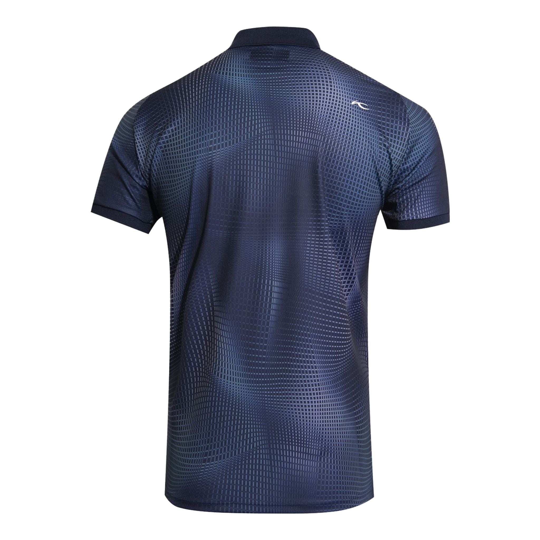 Kjus M Spot Printed SS Polo Atlanta Blau/Spring Grün Herren