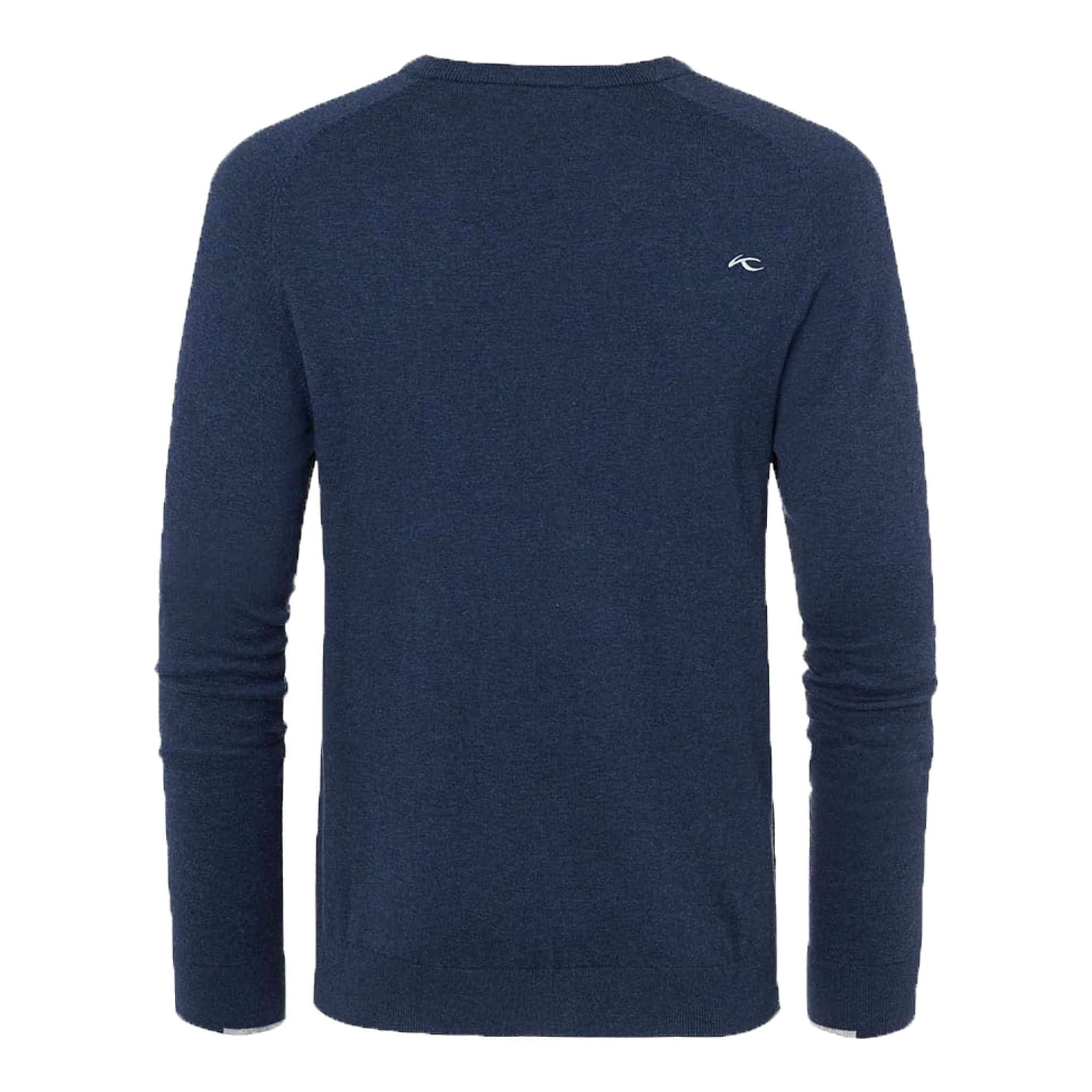 Kjus M Pullover V-Ausschnitt Kirk Atlanta Blau Meliert Herren