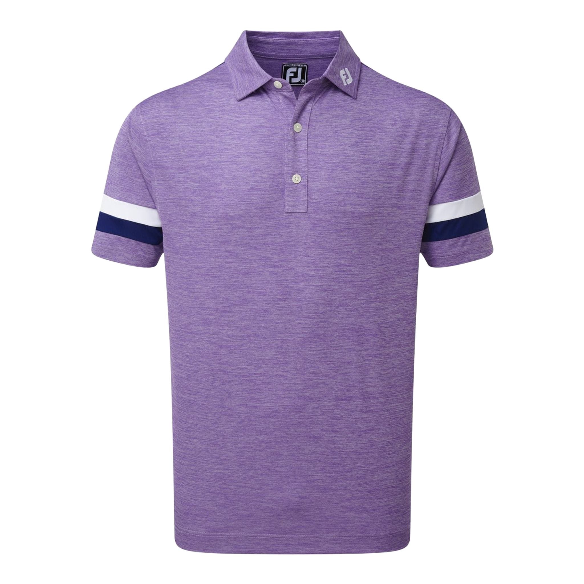 Footjoy M Pique Spacedye SS Polo Purple/Blue/White Herren