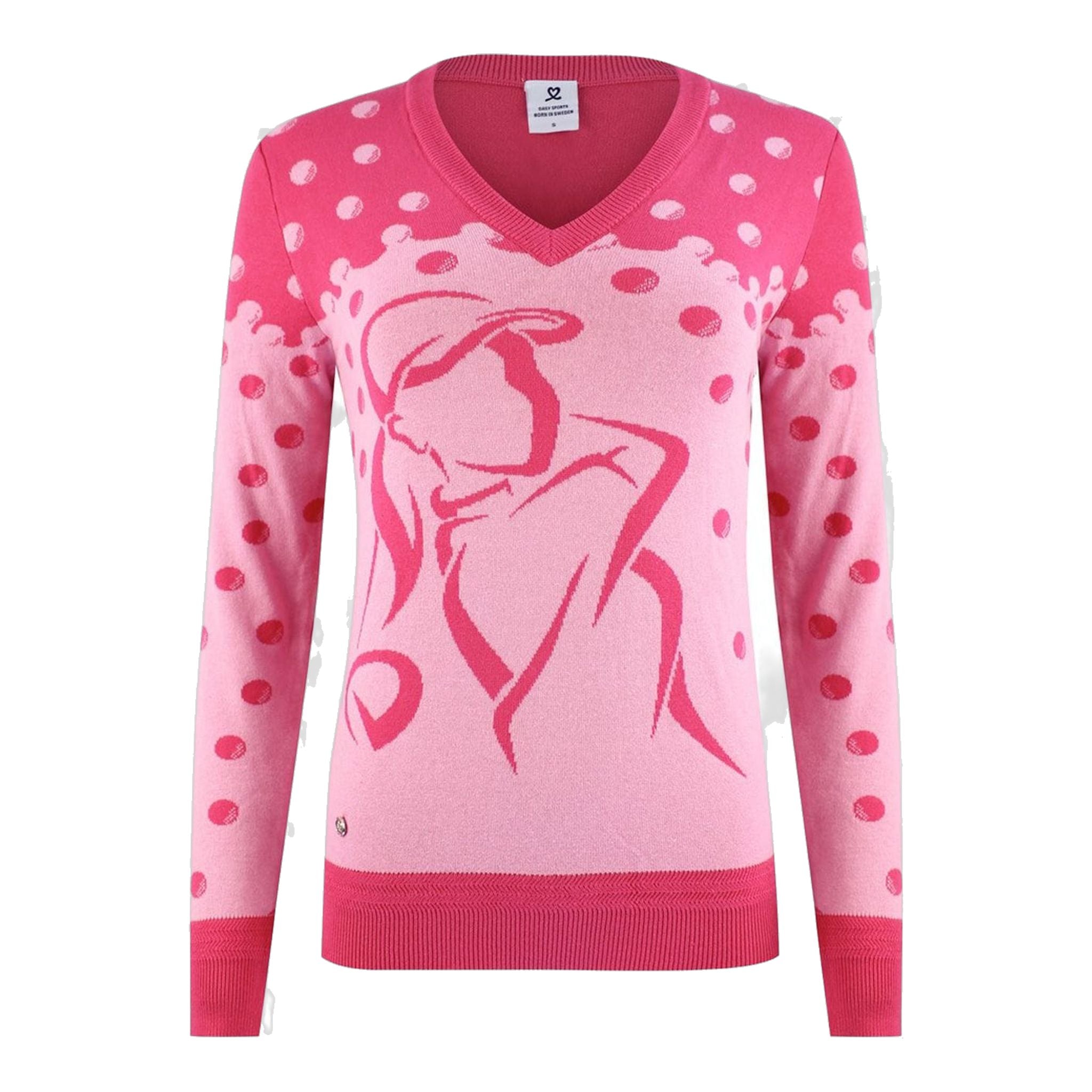 Daily Sports Pullover mit V-Ausschnitt W Aim  Fruit Punch Damen