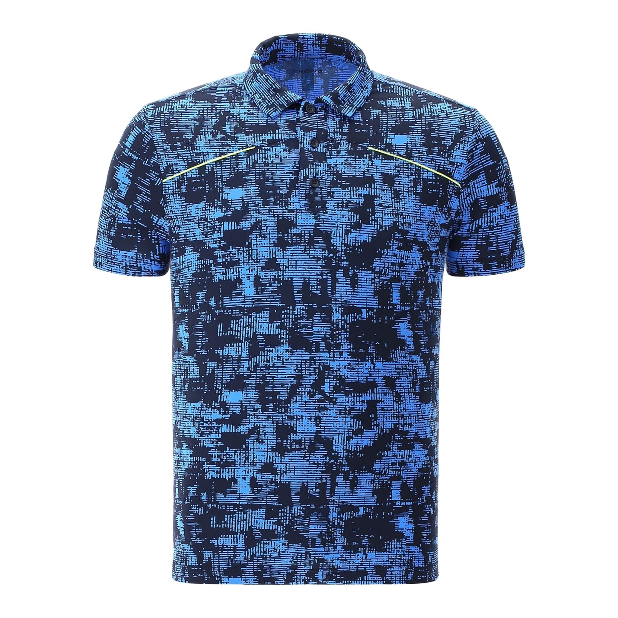 Chervo Polo Astratta Blau Herren