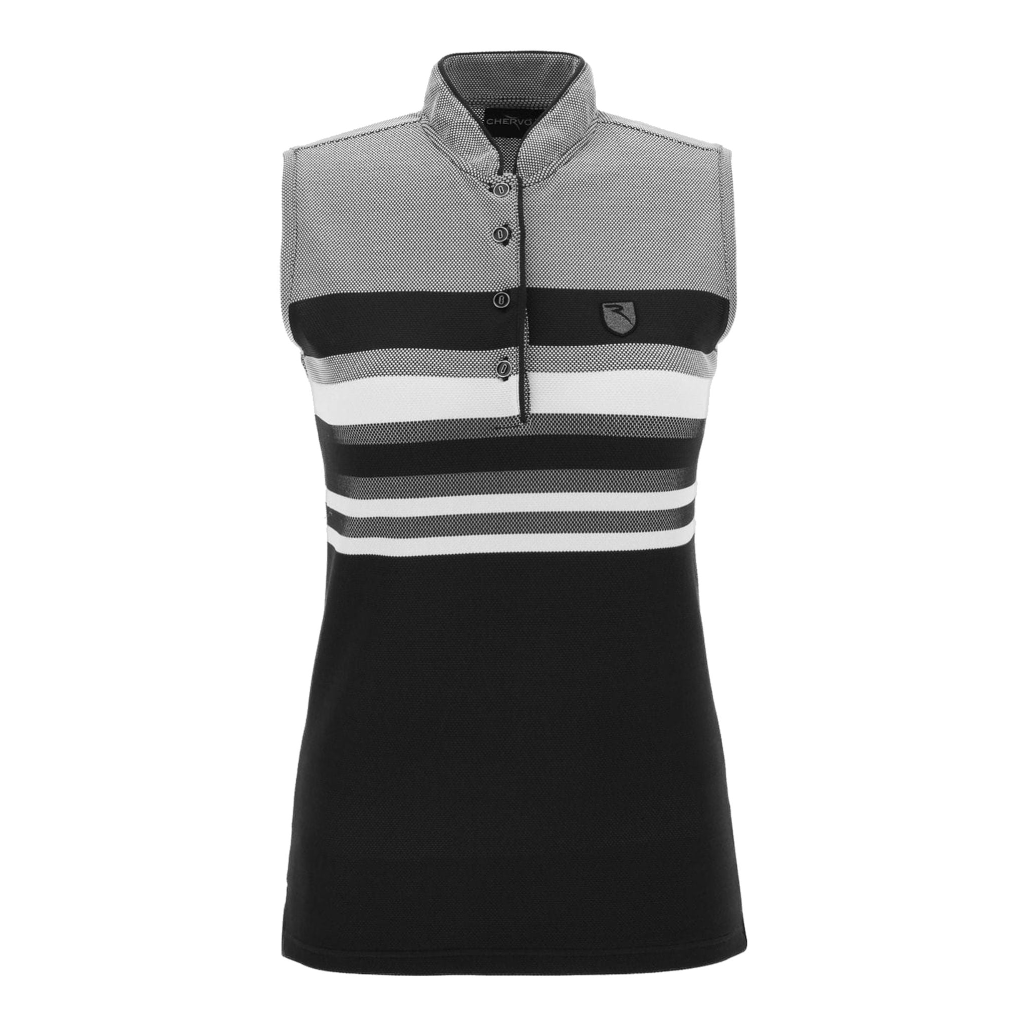 Chervo W Ami SL Polo Schwarz/Weiß Damen