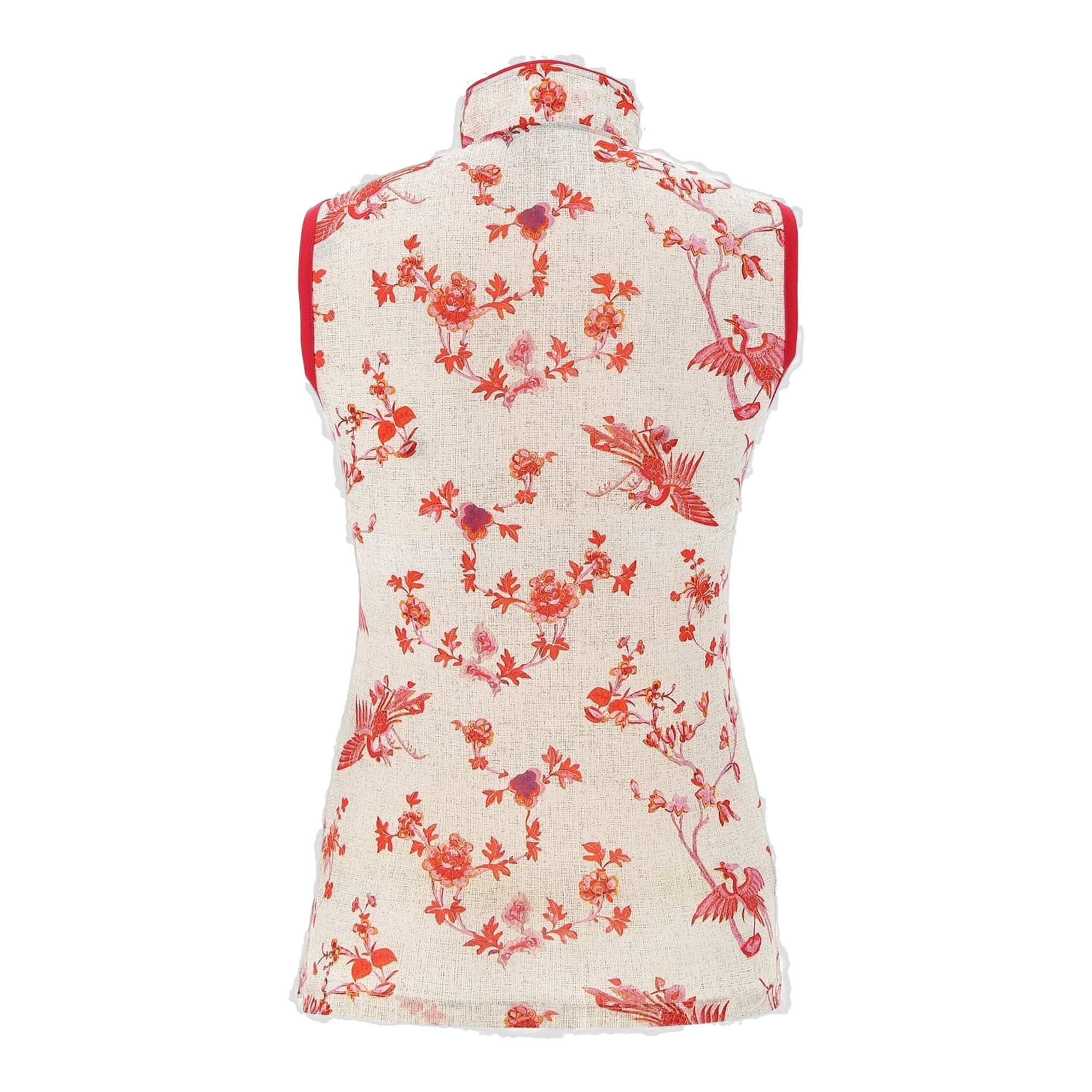 Chervo W Annaoxa SL Polo Rot gemustert Damen