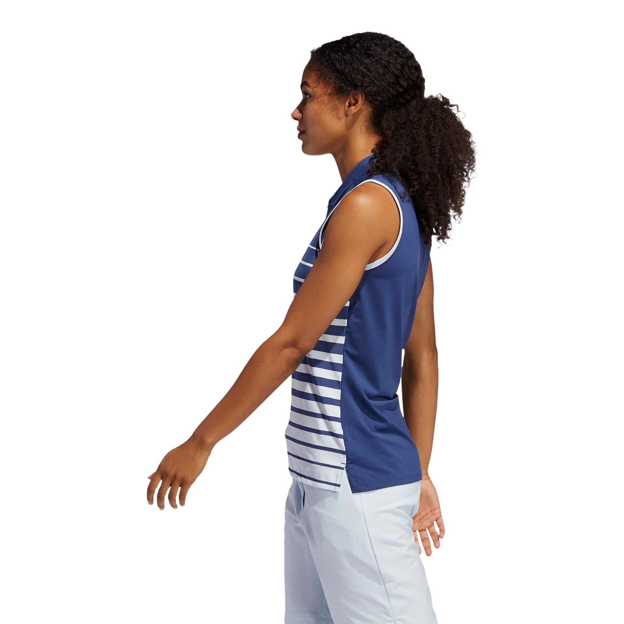 Adidas W Engineered Stripe SL Polo Indigo Damen