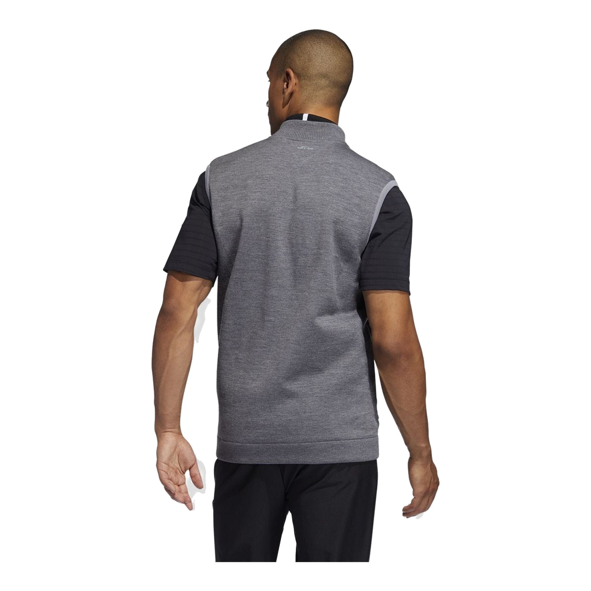 Adidas Gilet Adipure Quilted Hybrid Knit Grau Herren