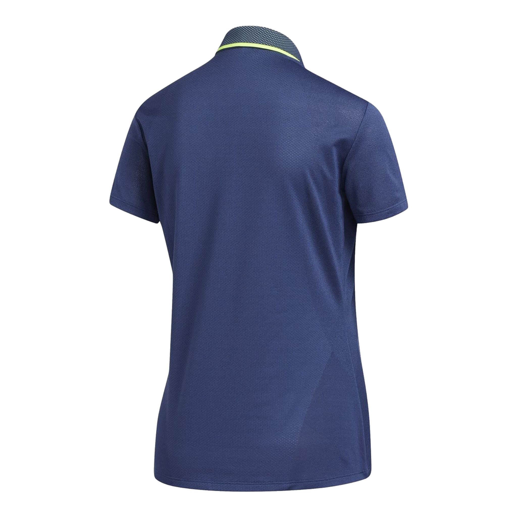 Adidas W Aeroready Engineered SS Polo Tech Indigo Damen