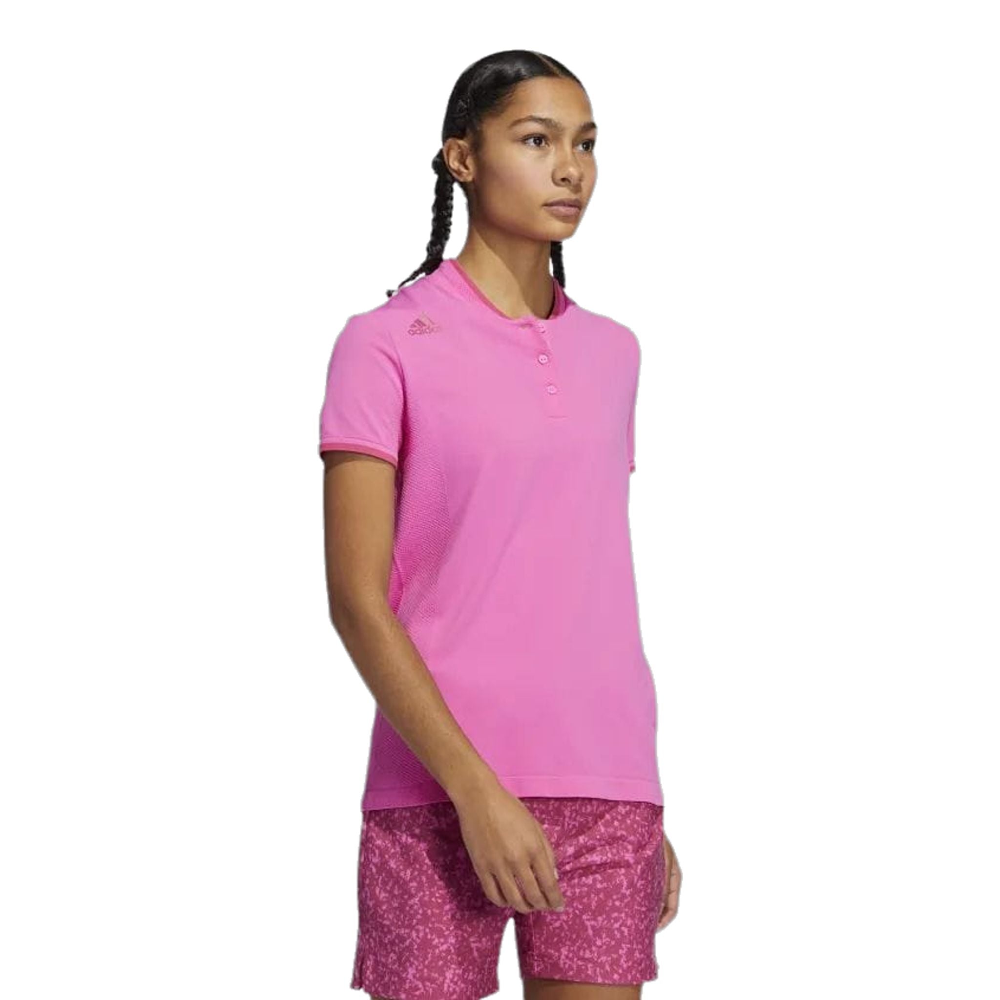 Adidas W Primeknit SS Polo Pink Damen