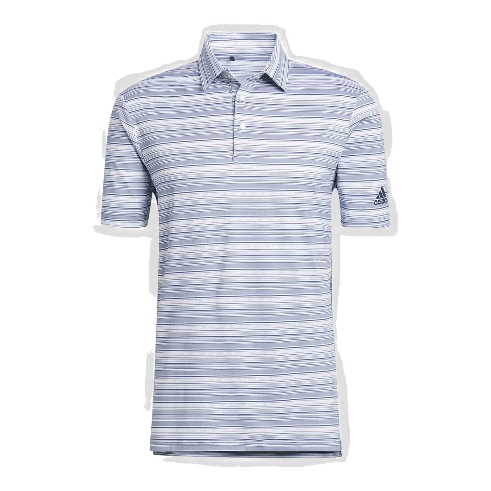 Adidas Heather Snap SS Polo Navy/Weiß Herren