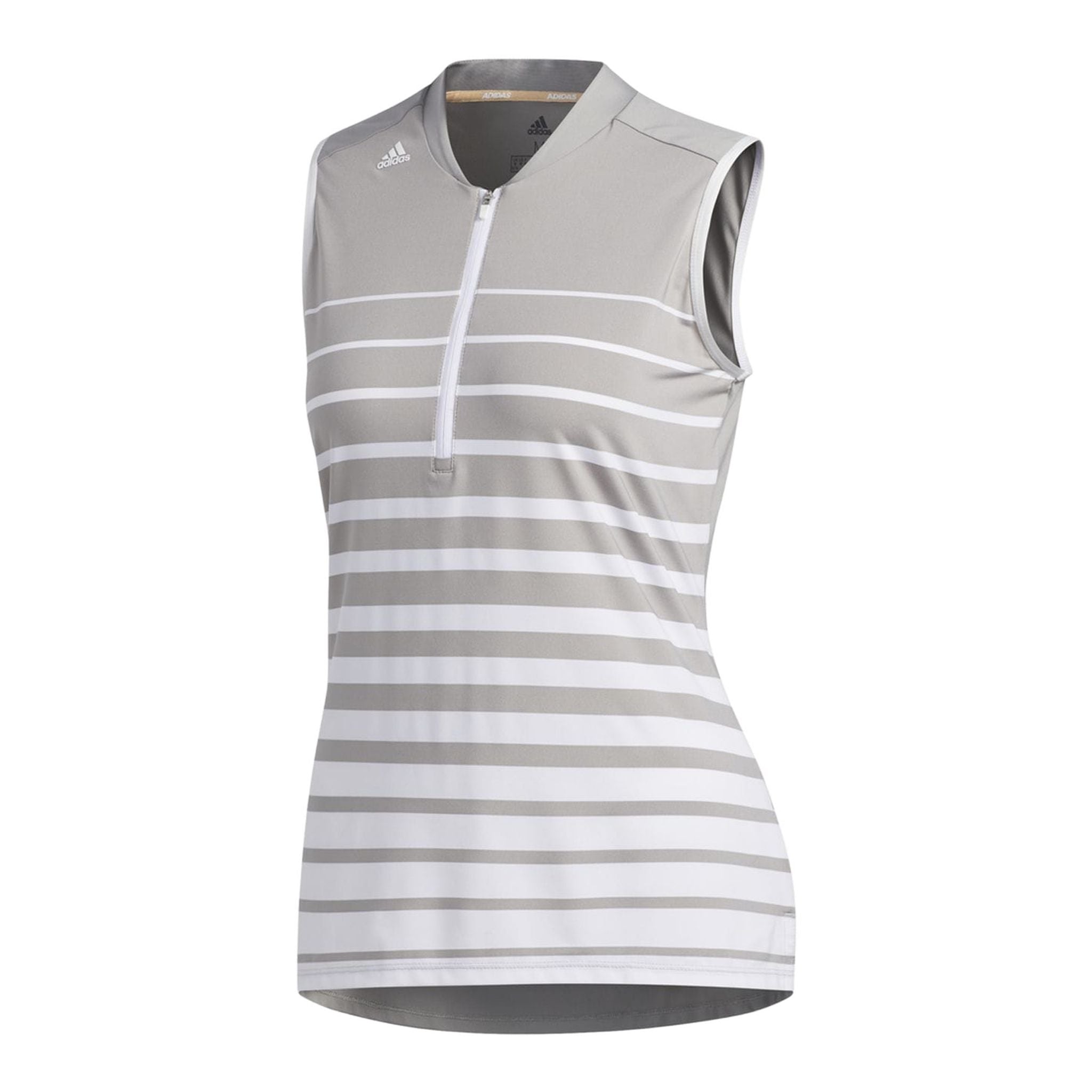 Adidas W Engineered Stripe SL Polo White/Grey Damen