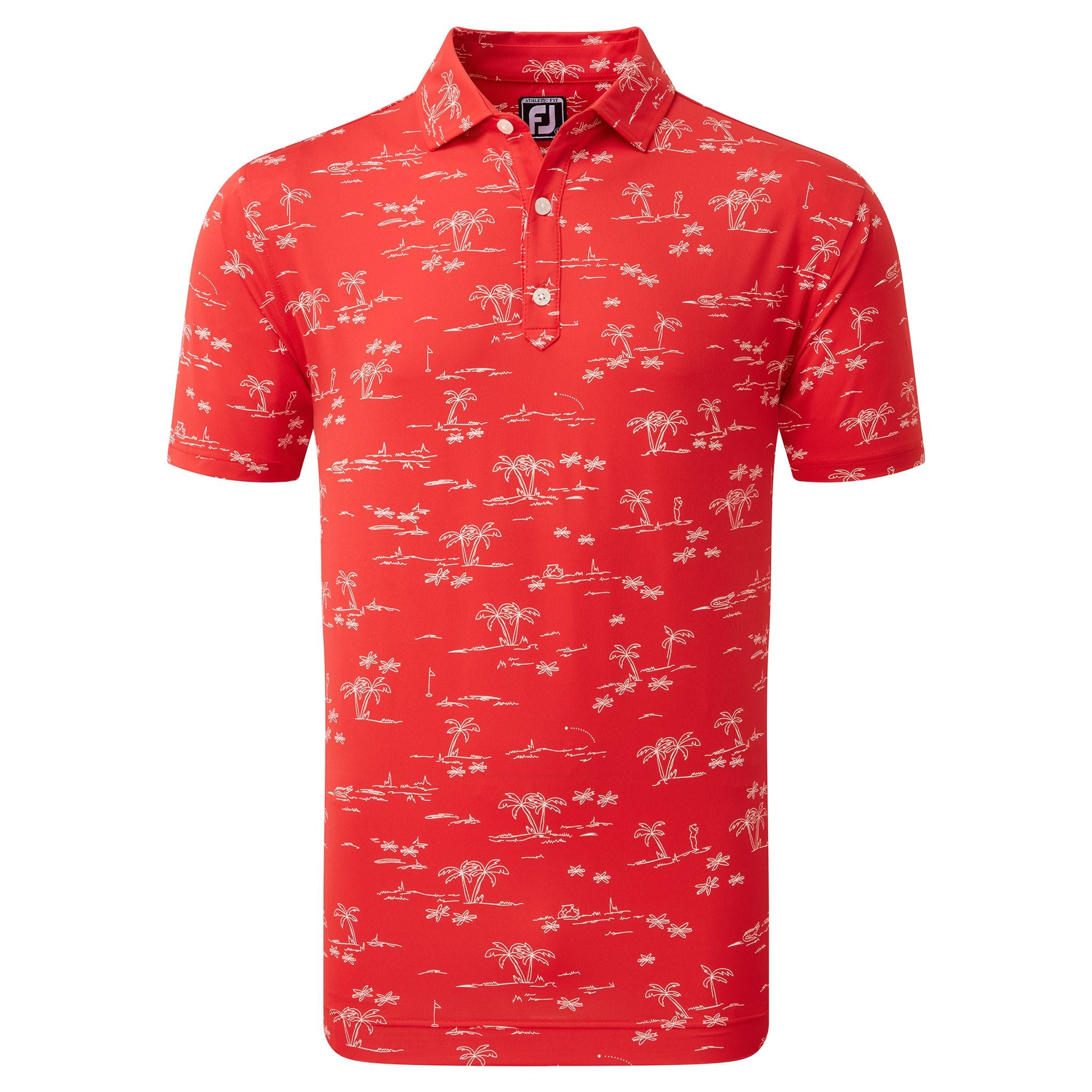 Footjoy Tropic Golf Print Polo Herren