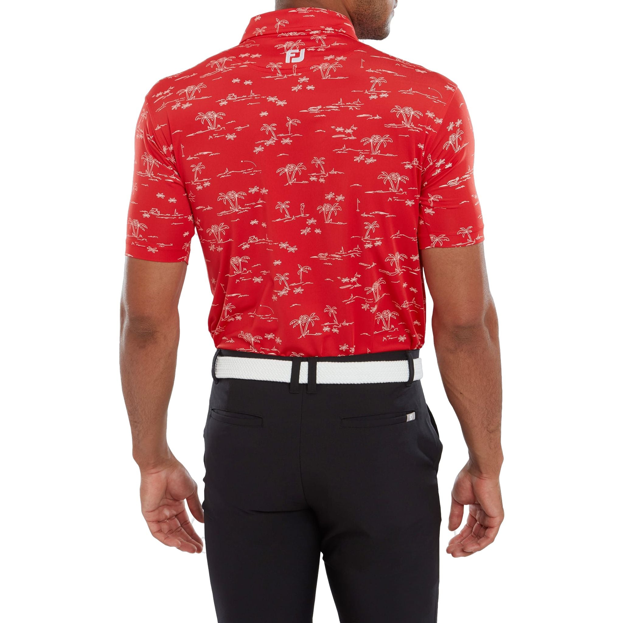 Footjoy Tropic Golf Print Polo Herren