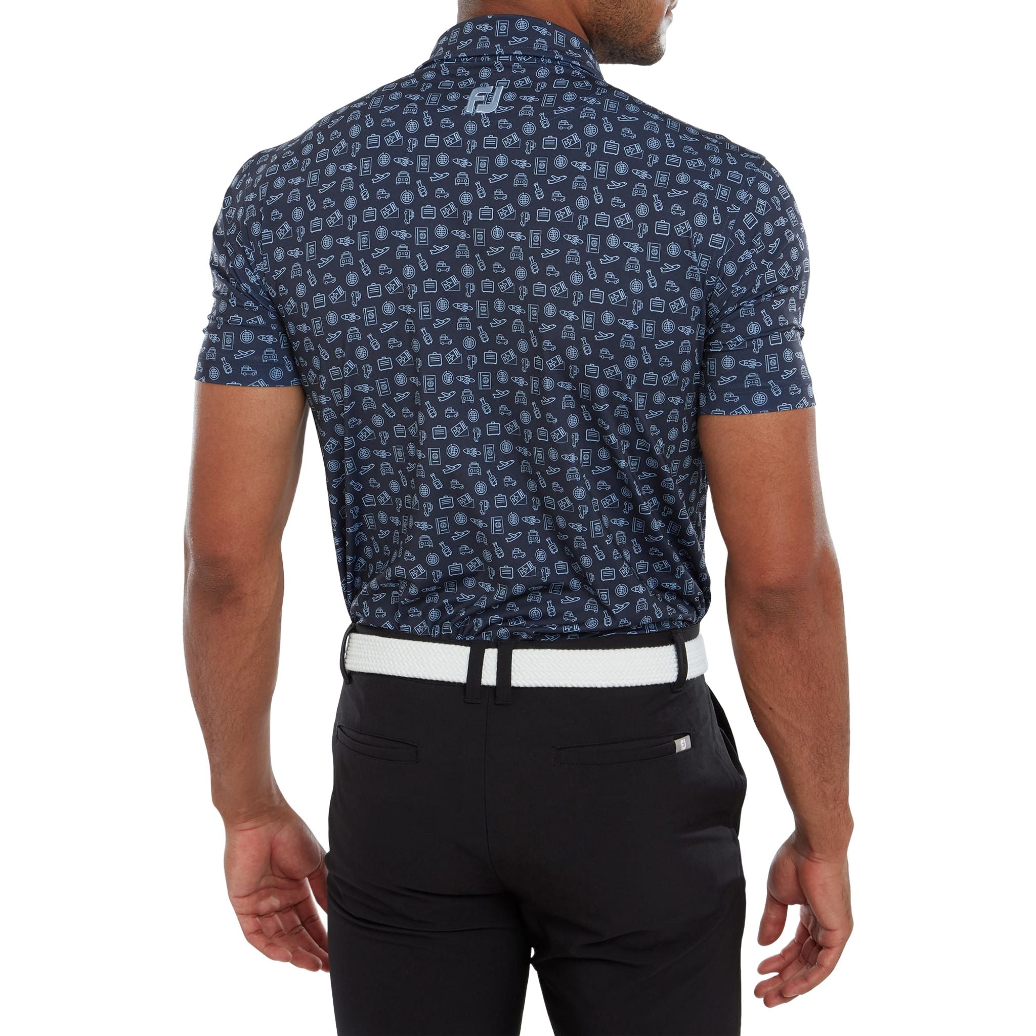Footjoy Travel Print Polo Herren