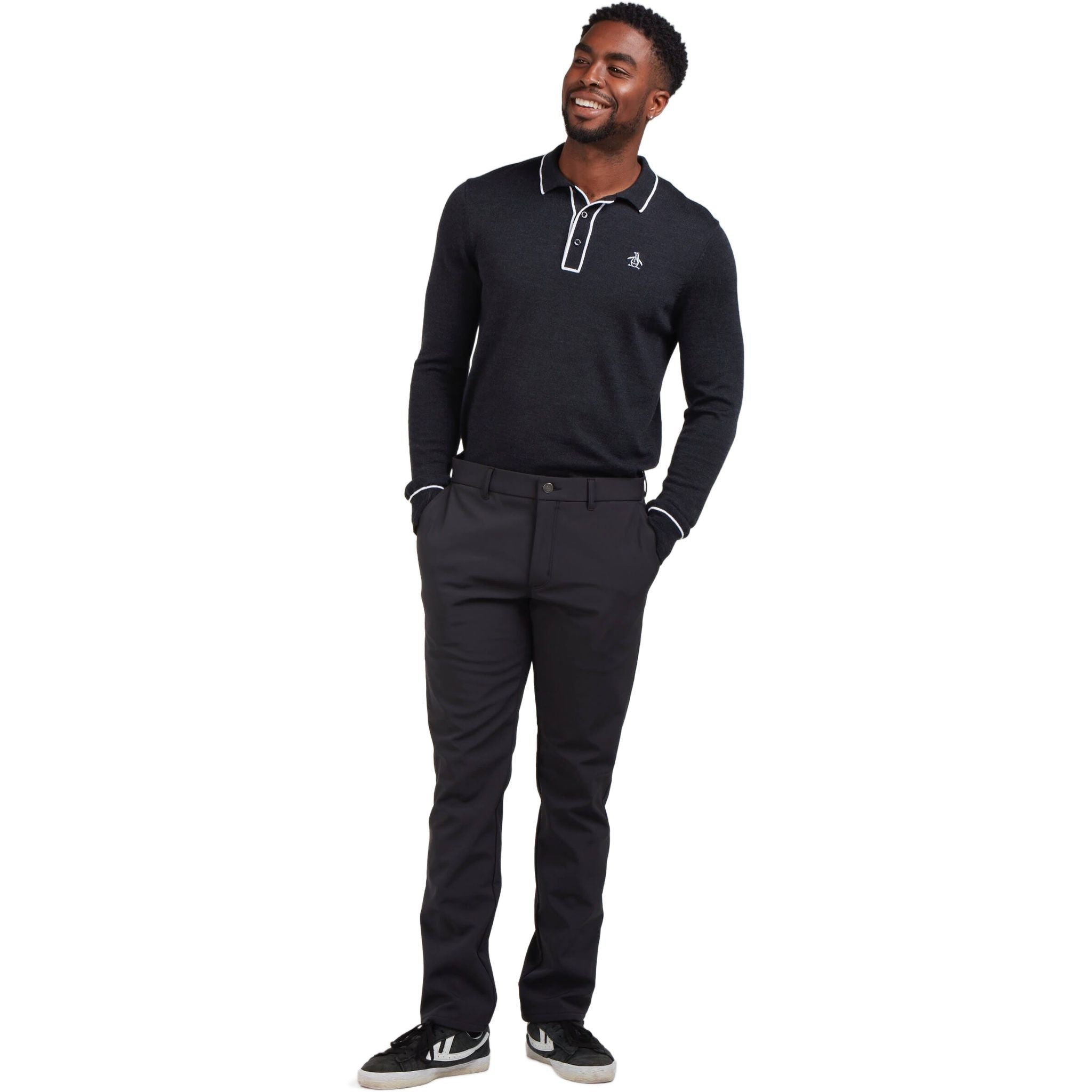 Original Penguin Flat Front Thermal Hose Herren