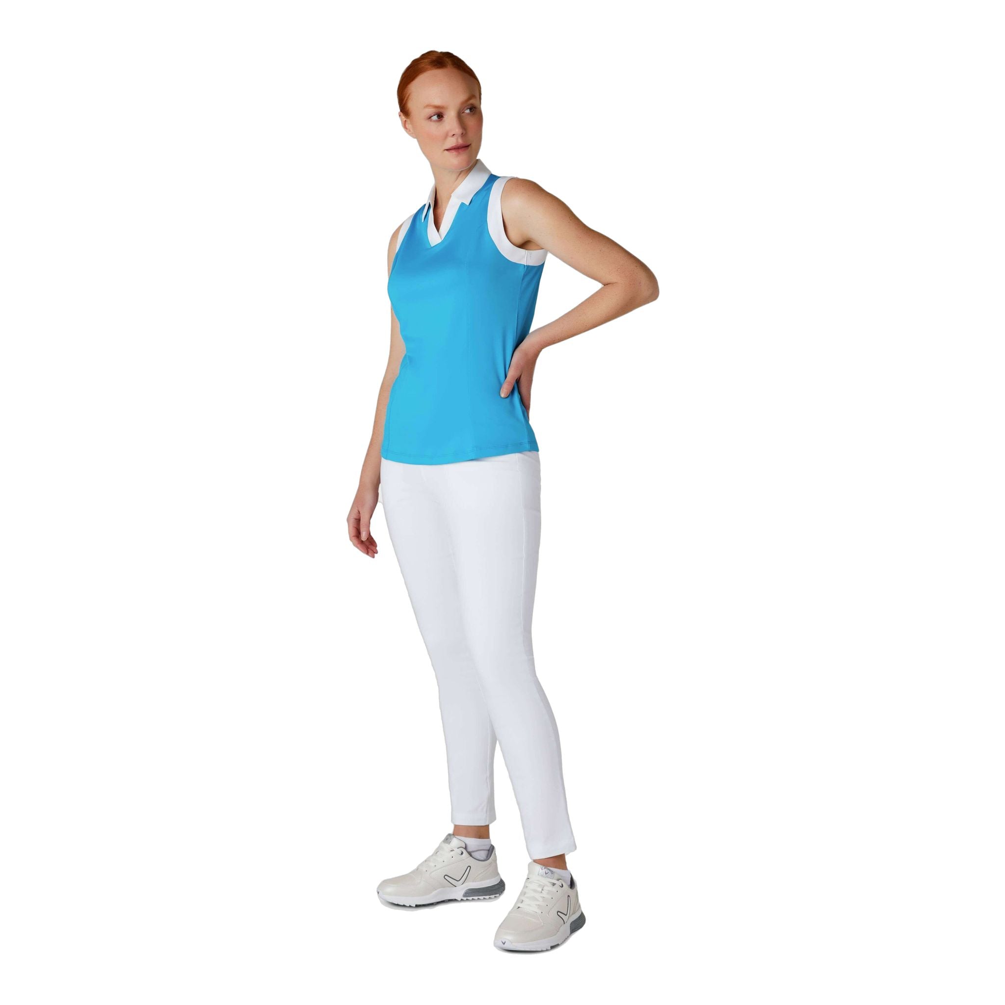 Callaway Sleeveless Colorblock Polo Damen