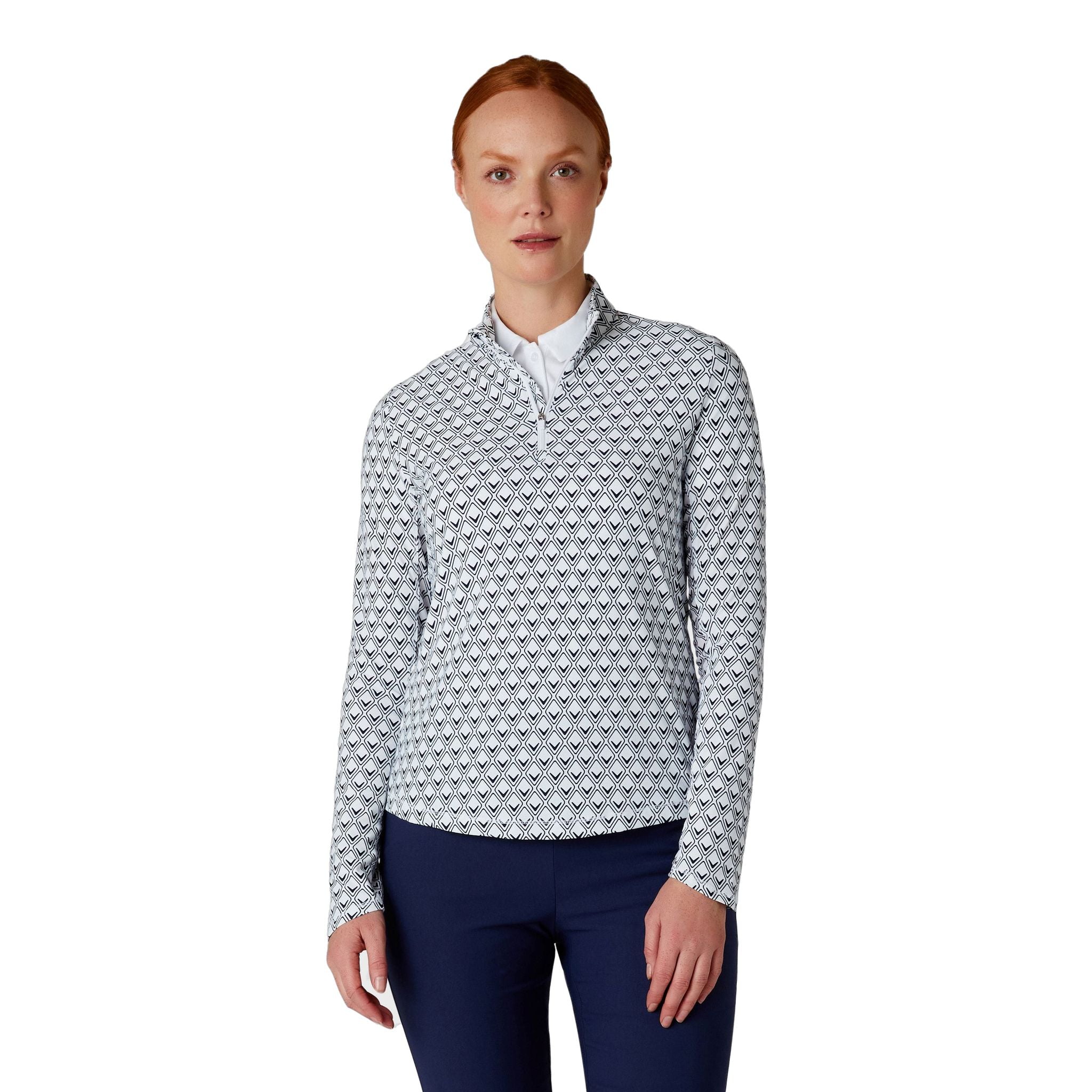 Callaway Essential Chev Geo Print Shirt Damen