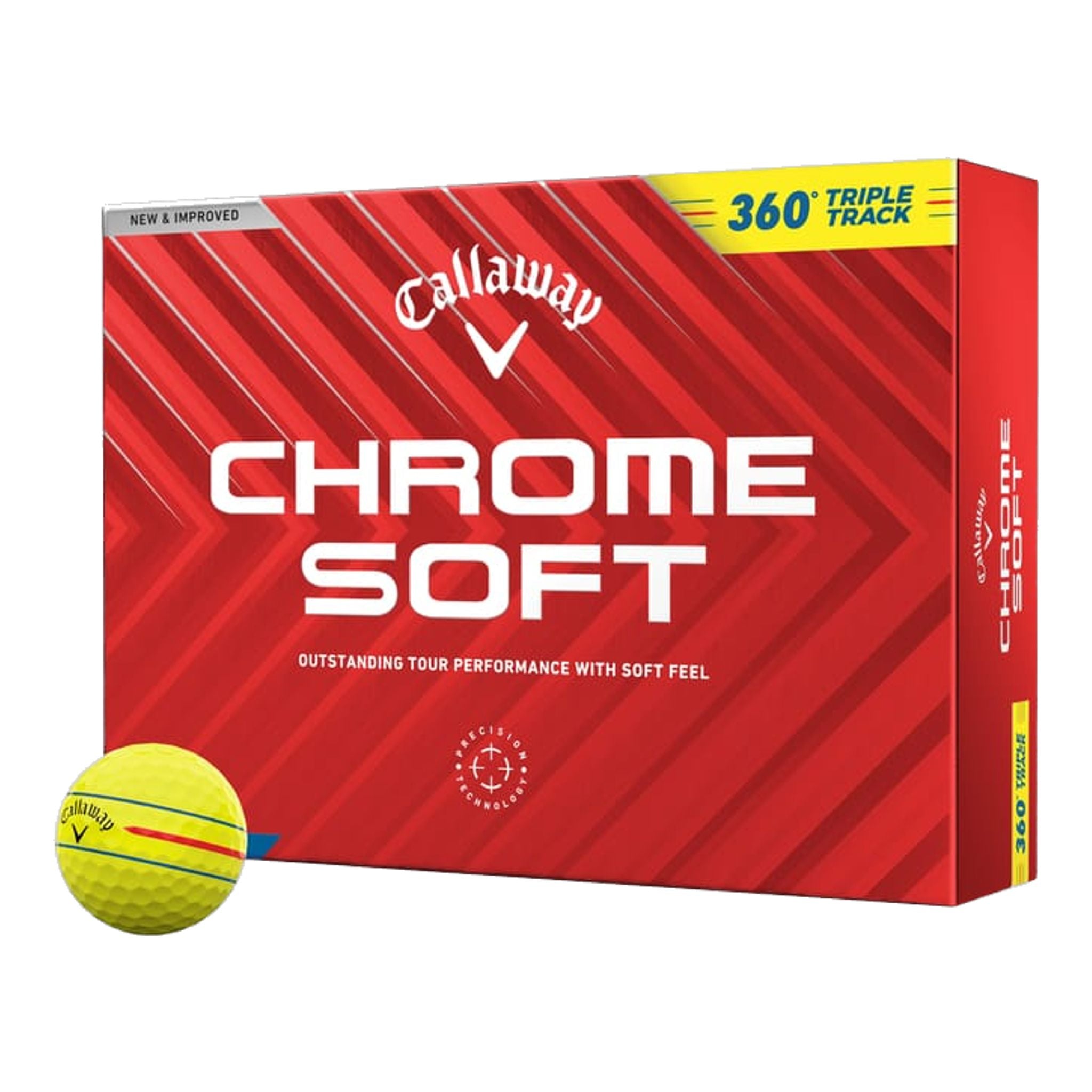 Callaway Chrome Soft 360 Triple Track Golfbälle (2024)