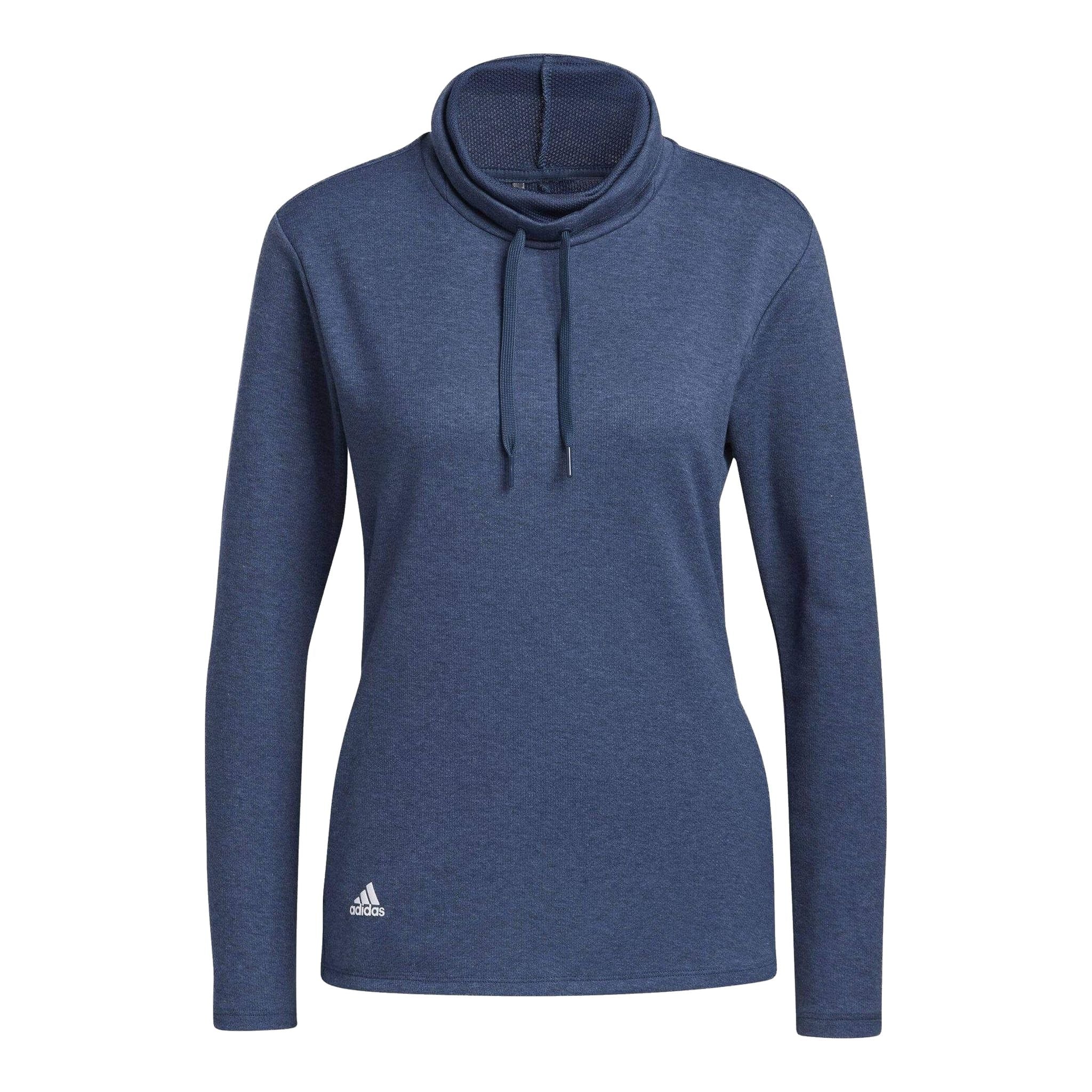 Adidas High Mock Golf Pullover Crew Navy Melange Damen Damen