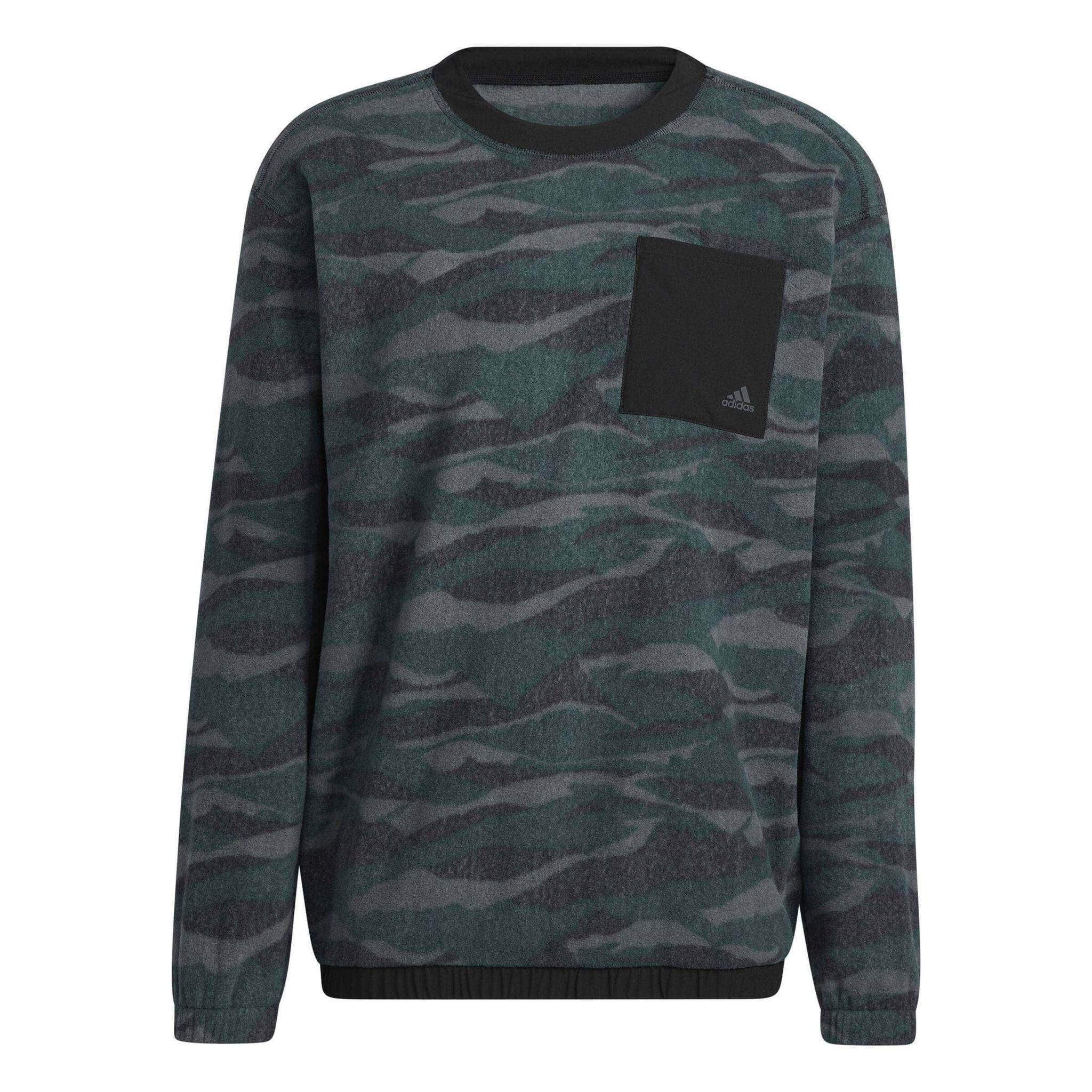 Adidas Txt Print Crew Pullover Schwarz/Grey Six/Shadow Gr Herren