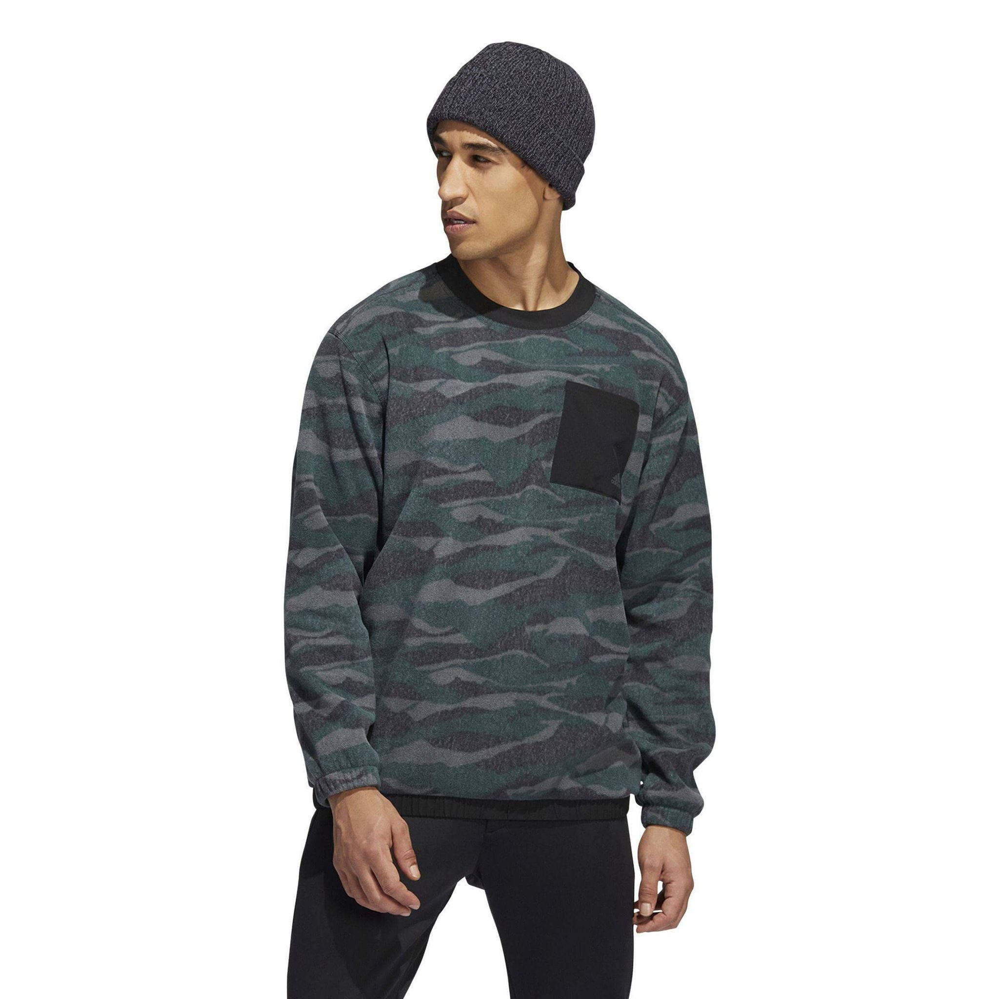 Adidas Txt Print Crew Pullover Schwarz/Grey Six/Shadow Gr Herren