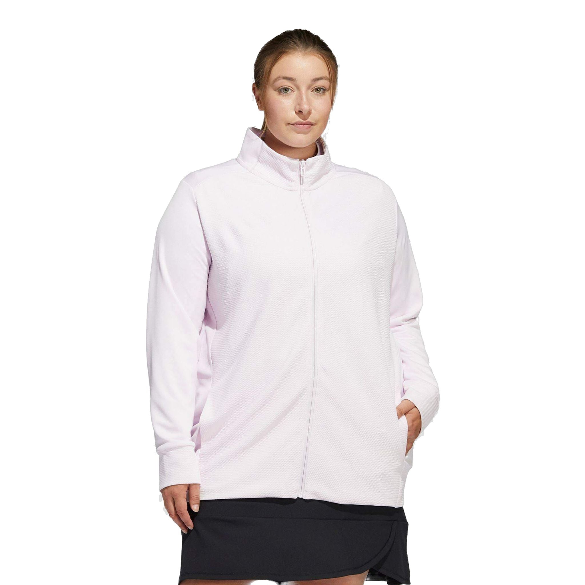 Adidas W Texture Full Zip Jacke Almost Pink Damen
