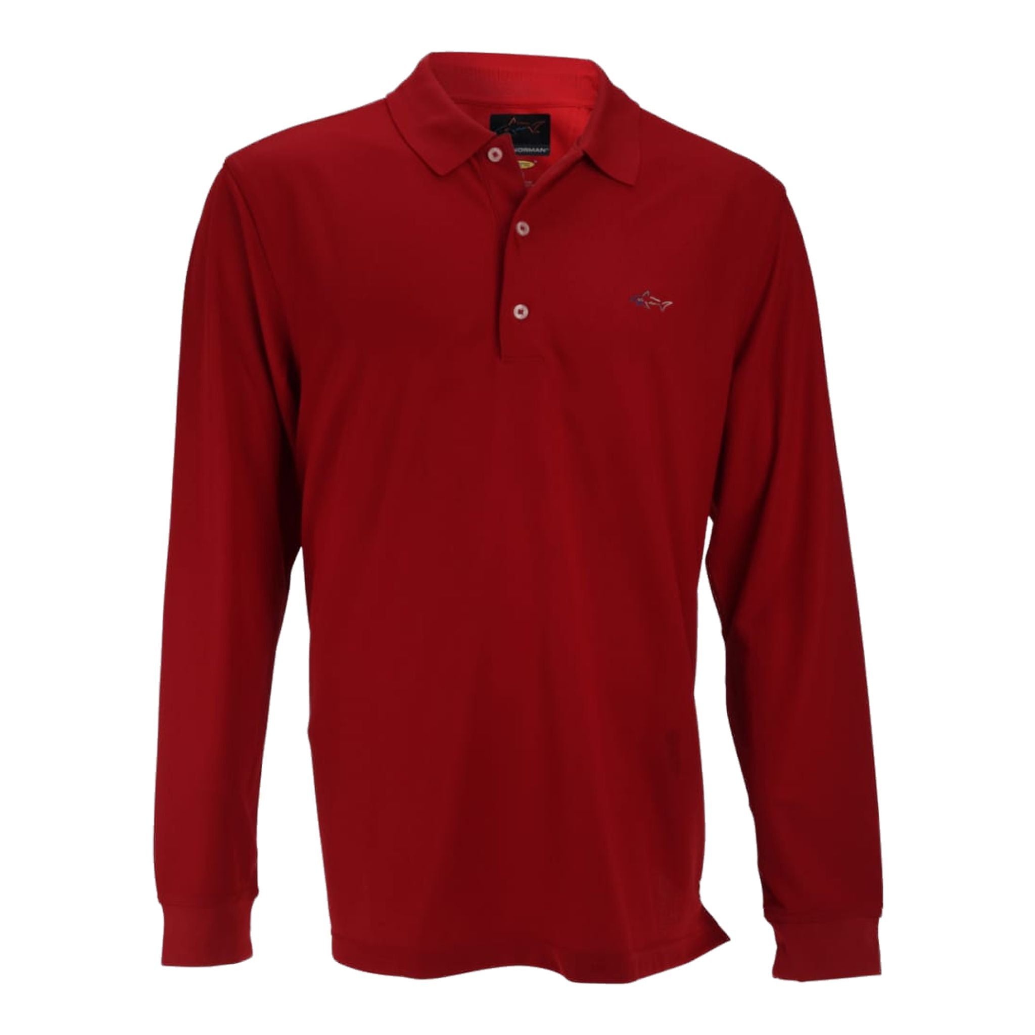 Greg Norman Pique Langarm-Poloshirt Herren