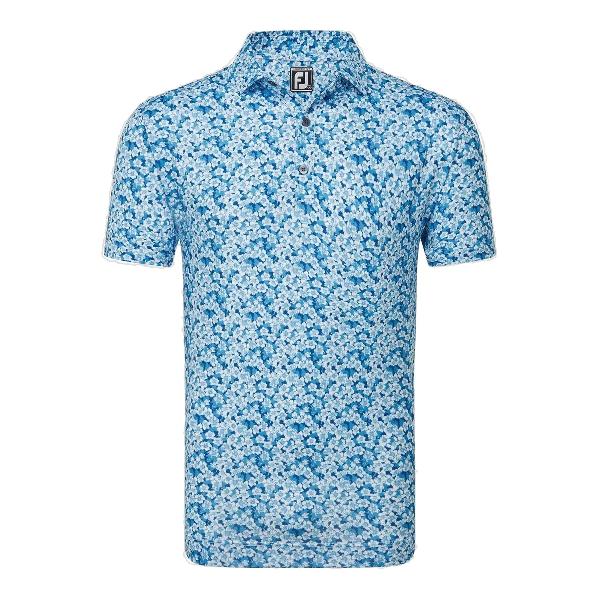 Footjoy Primrose Print Lisle Poloshirt Herren