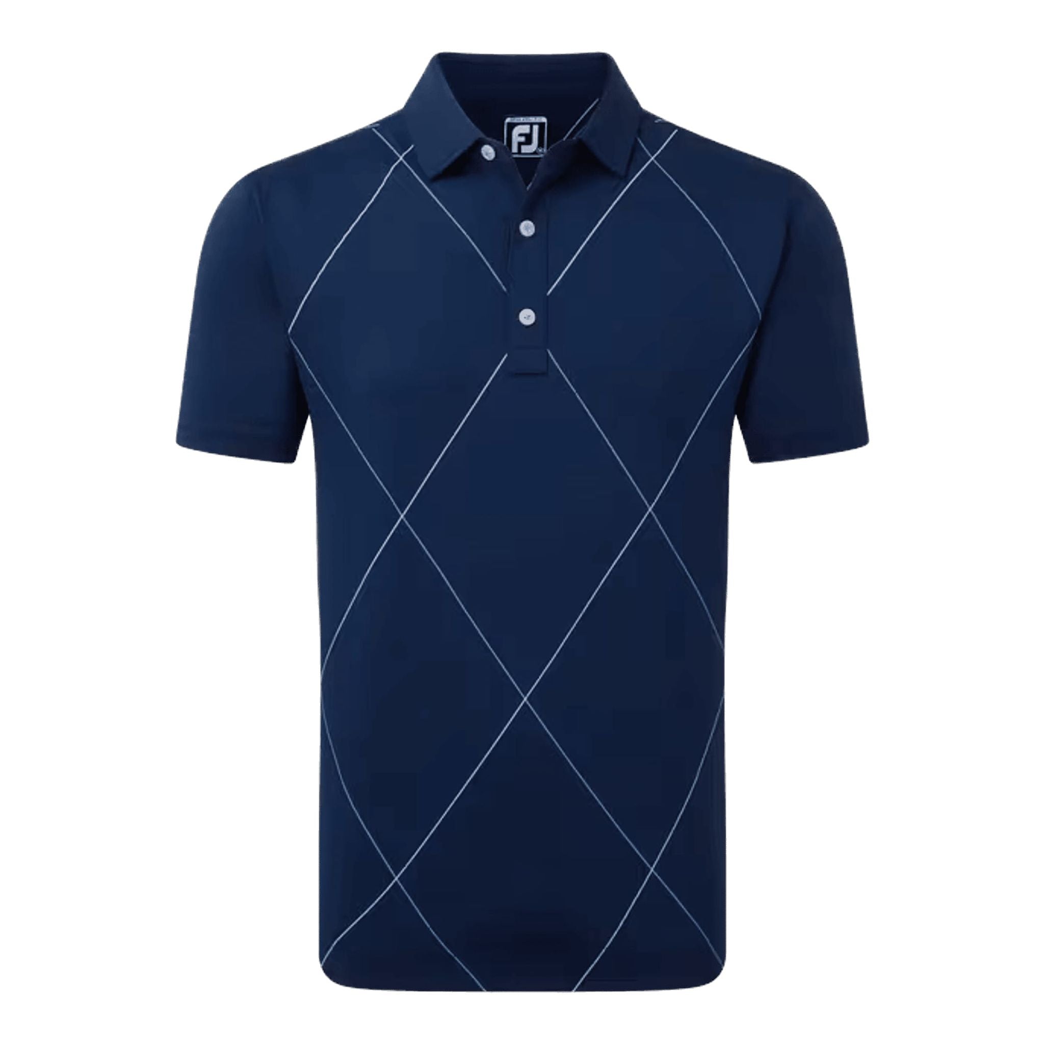 Footjoy Raker Print Lisle Poloshirt Herren